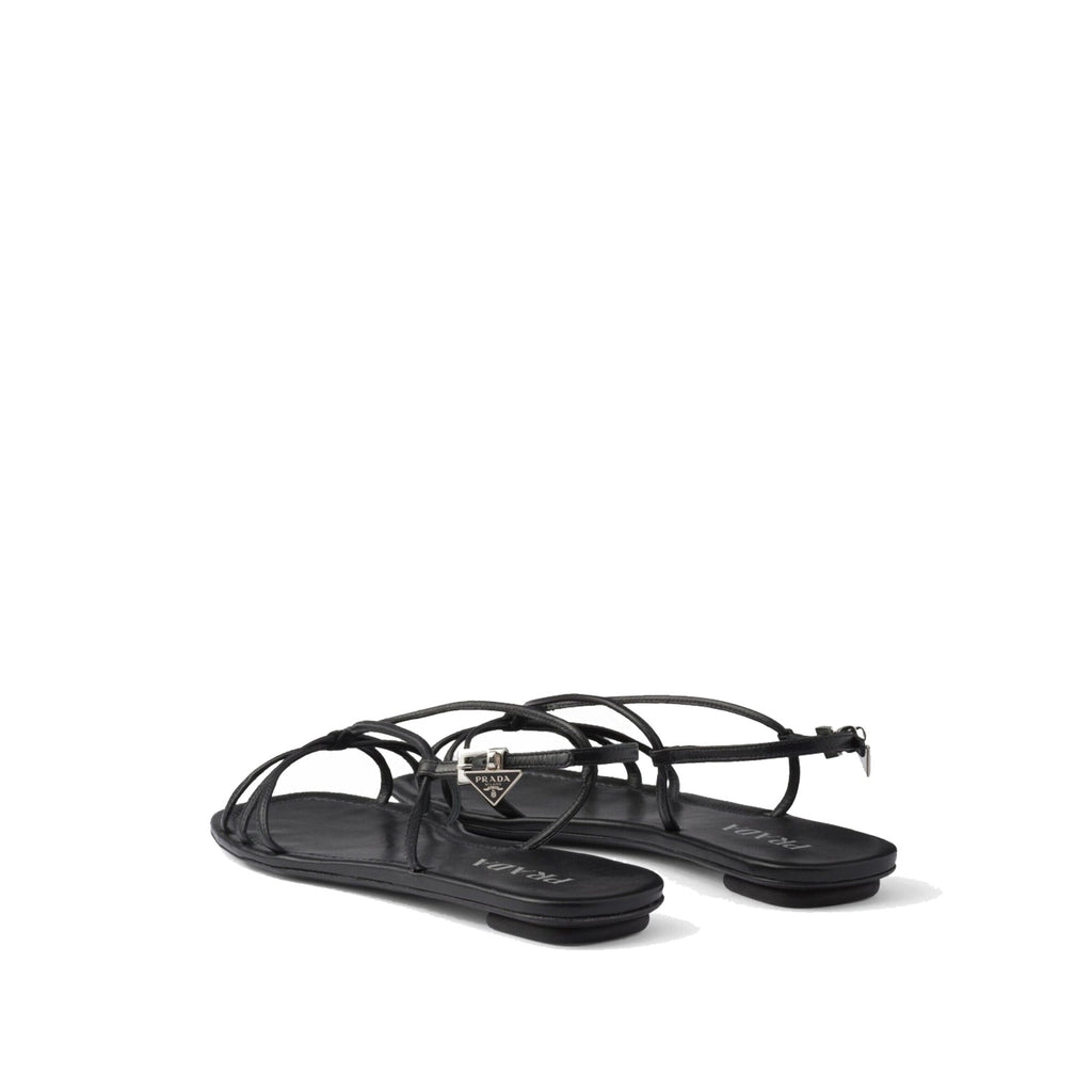 Leather Flat Sandals Prada – Гарантія оригінальності – детальний вид
