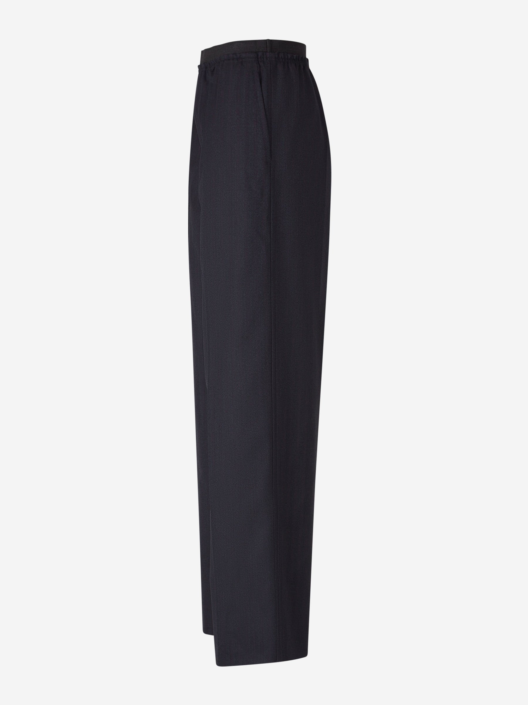 Оригінальна Striped Motif Wool Trousers Bottega veneta – вид ззаду