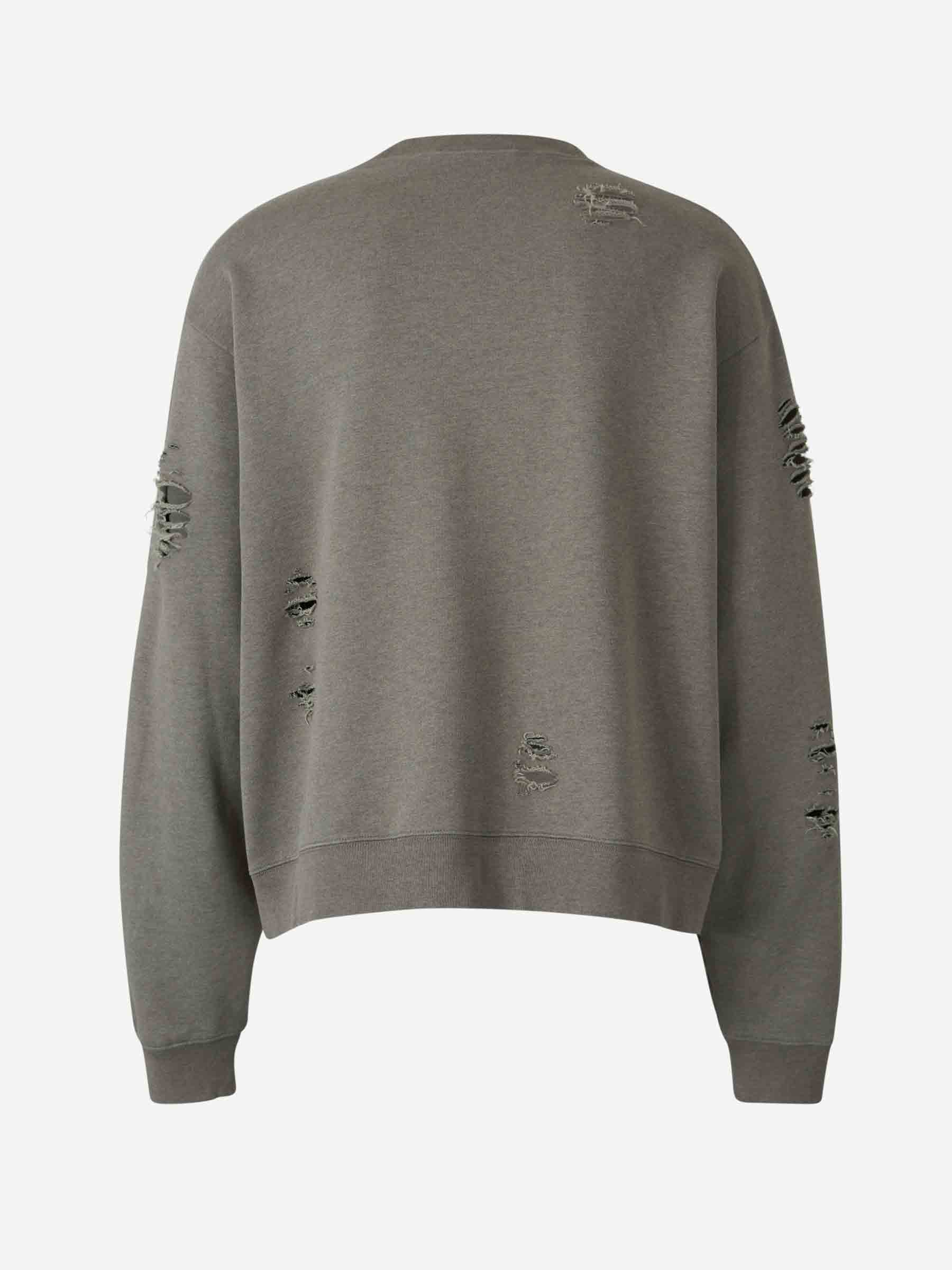 Unstitched Logo Sweatshirt Acne studios – Гарантія оригінальності – вид ззаду
