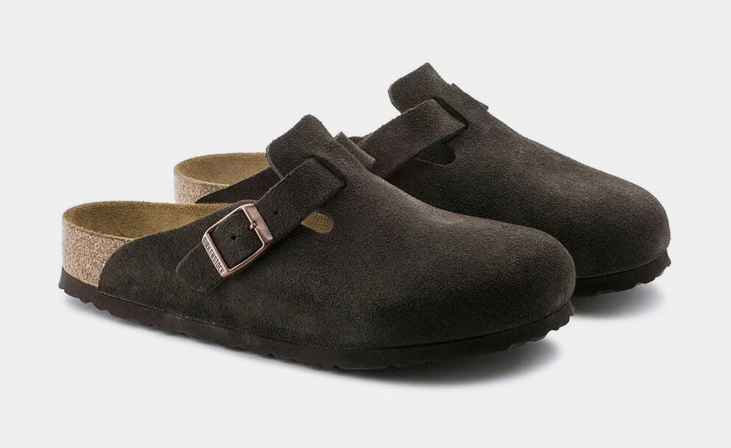 Boston Suede Leather Clog Mens Sandals Birkenstock – Гарантія оригінальності – детальний вид