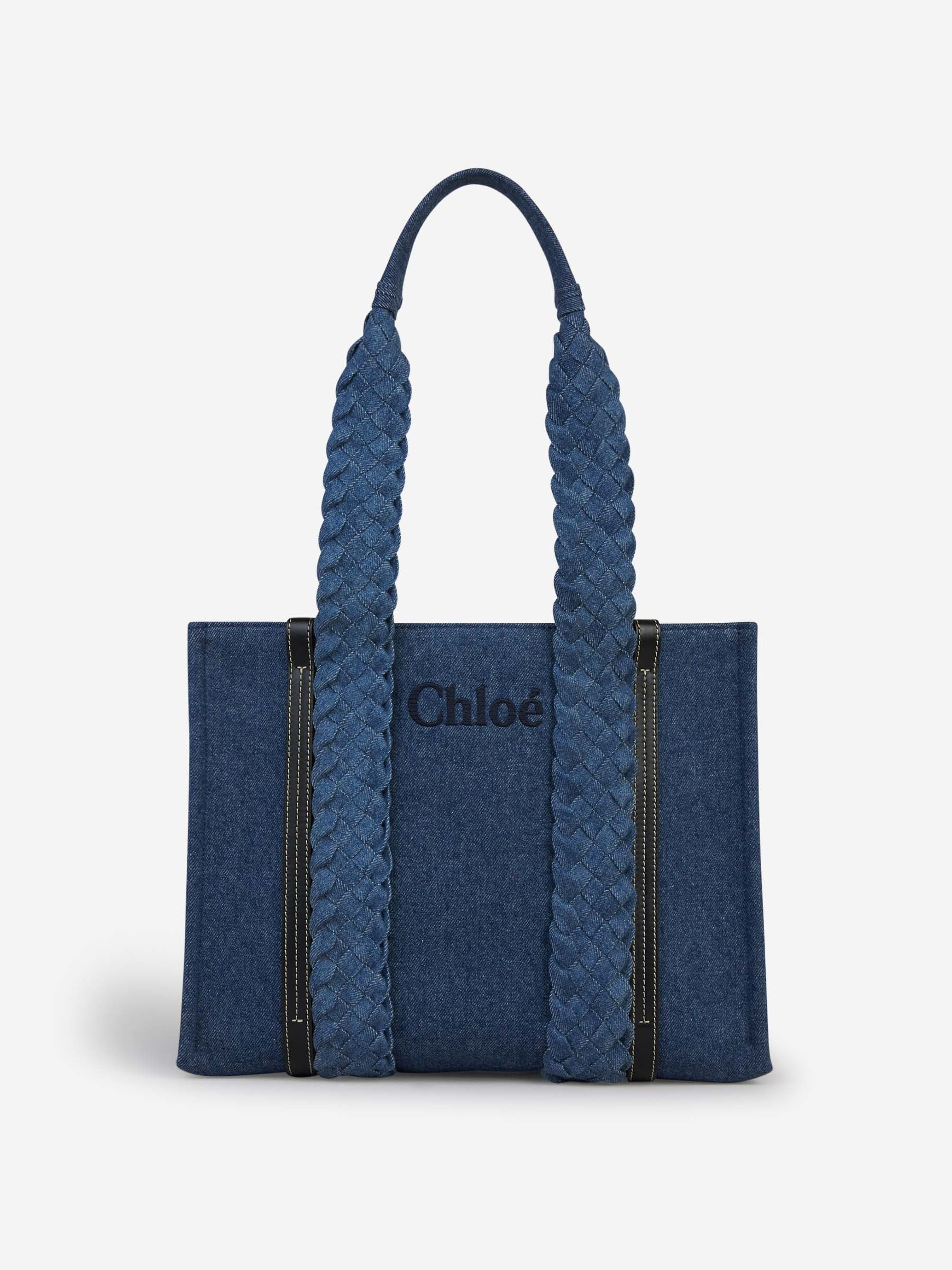 Woody M Denim Tote Bag Chloe – Гарантія оригінальності – боковий вид