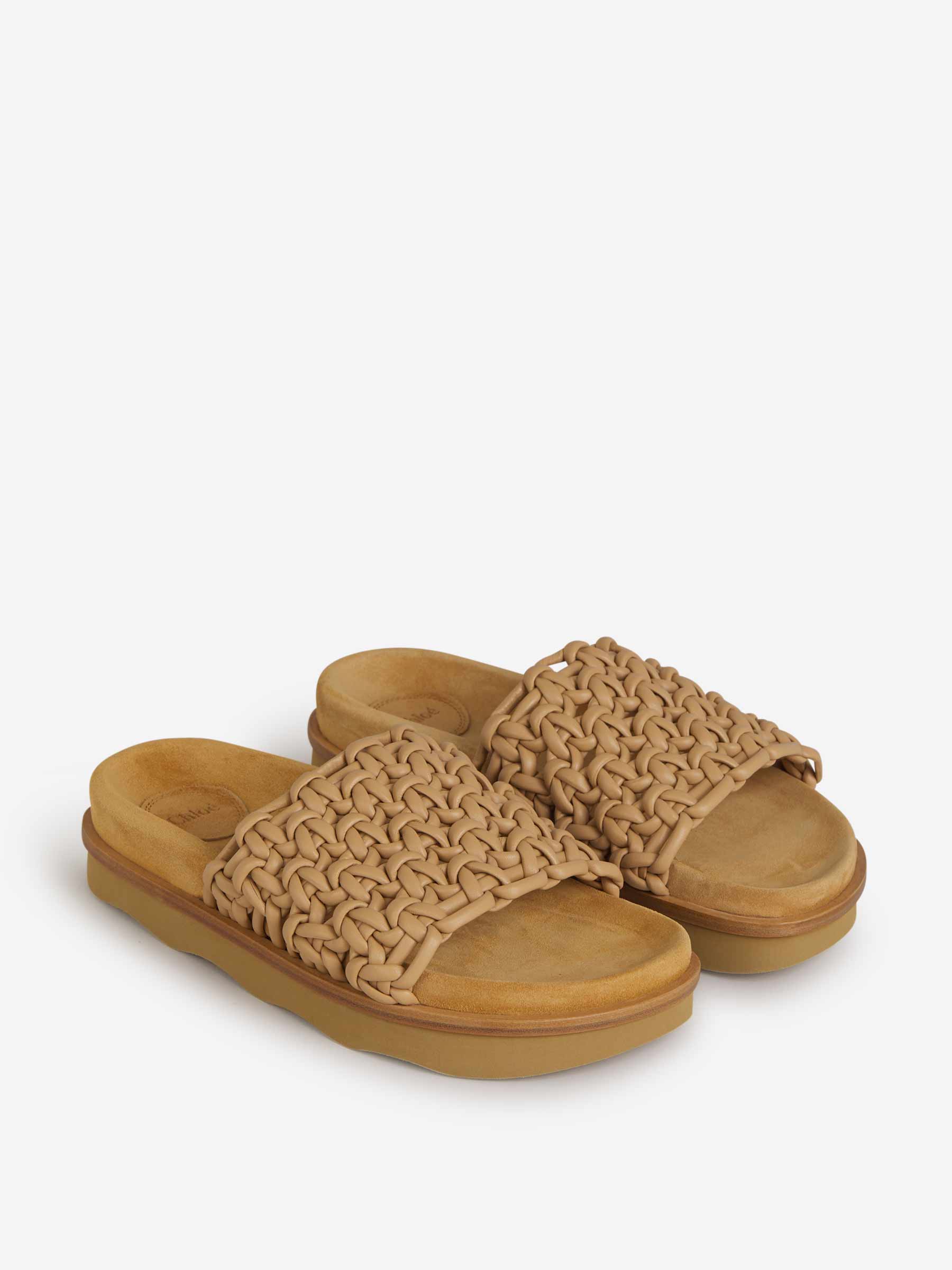 Оригінальна Leather Wavy Sandals Chloe – вид ззаду