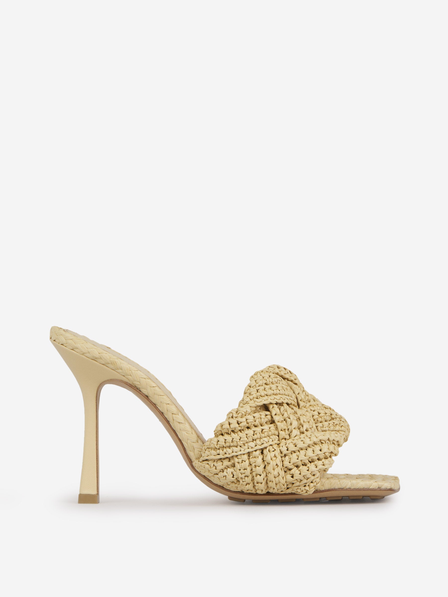 Оригінальна Lido Raffia Sandals Bottega veneta – боковий вид