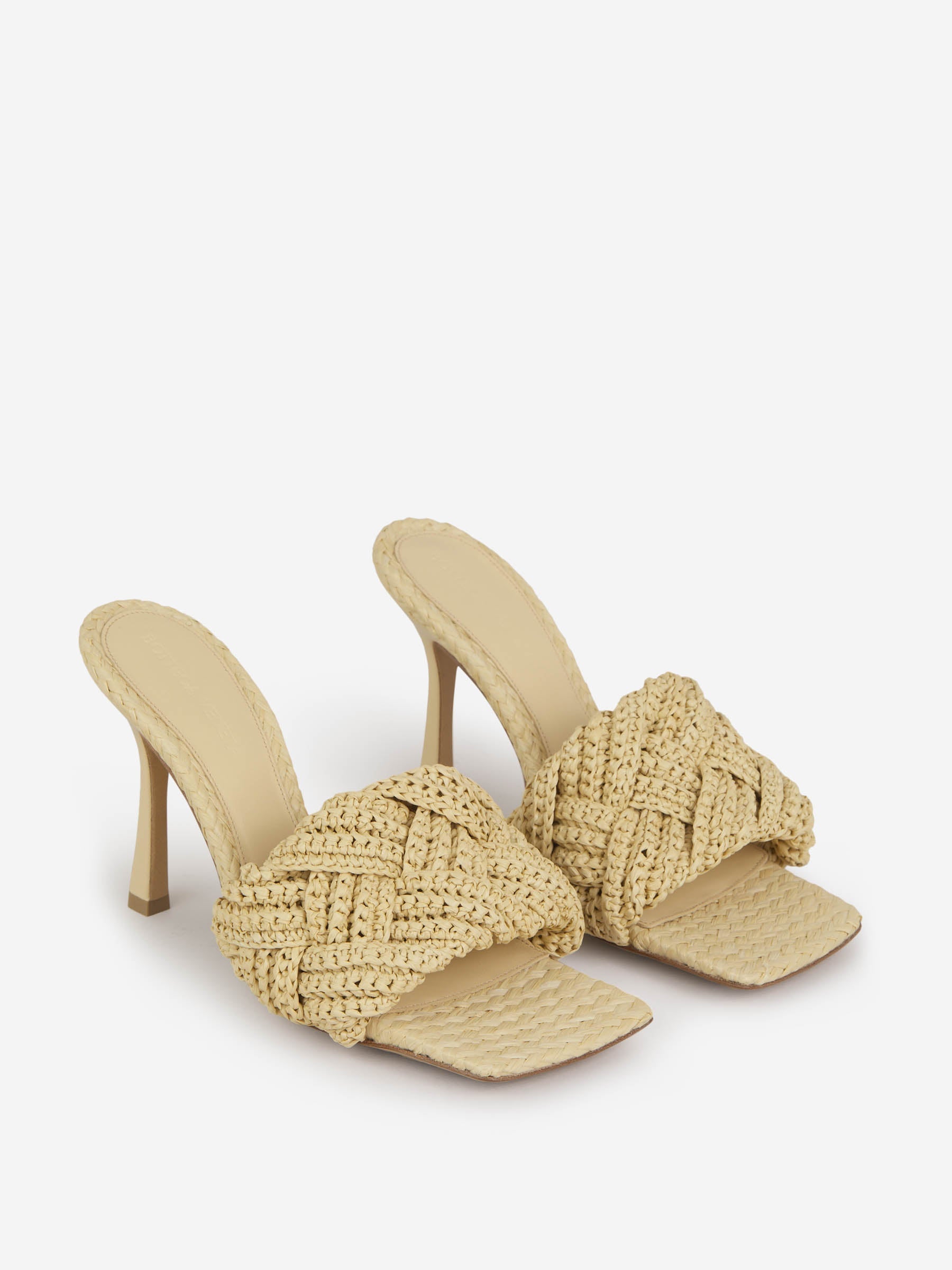 Оригінальна Lido Raffia Sandals Bottega veneta – вид ззаду