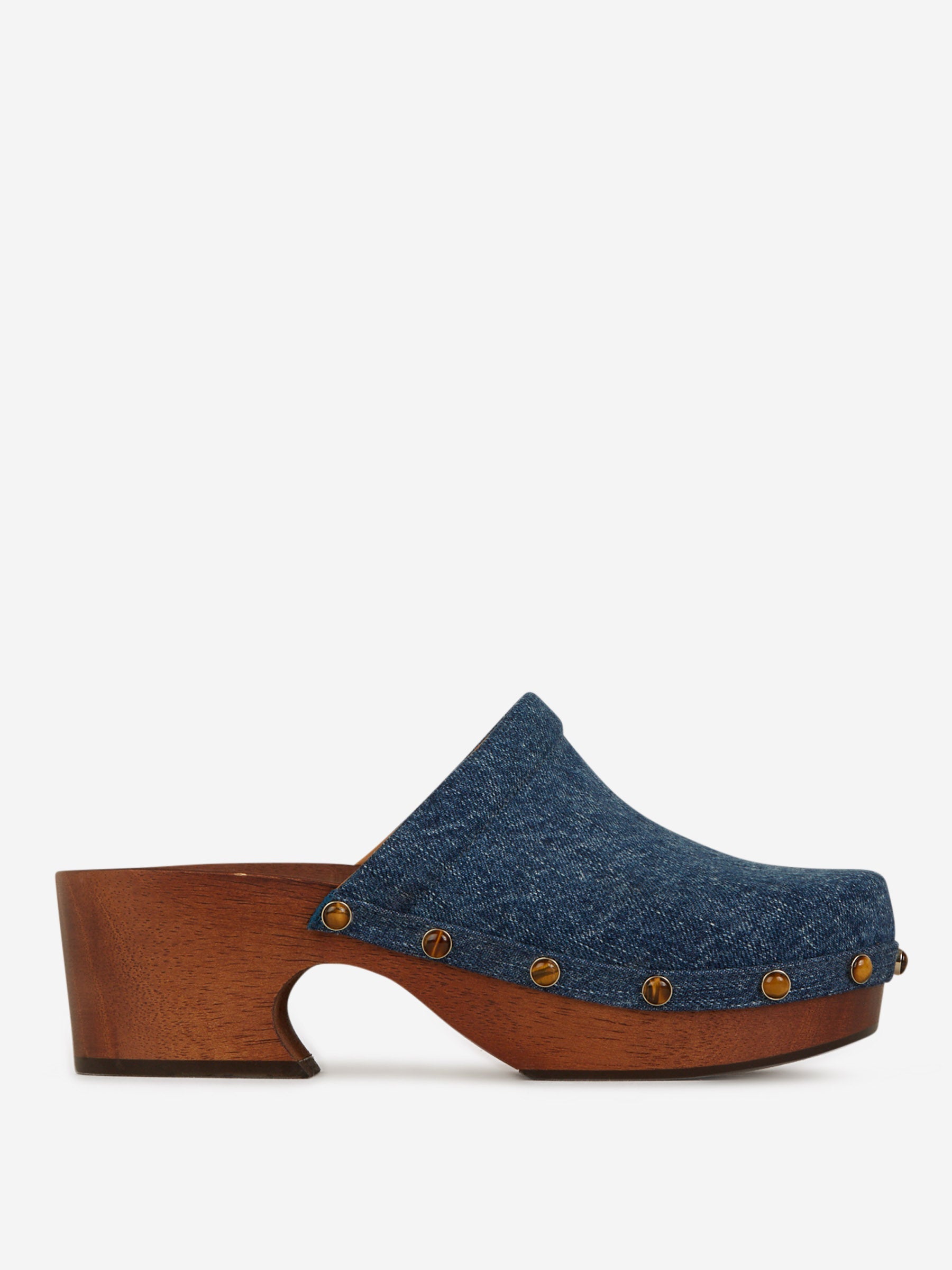 Zuecos Aurna Denim Chloe – Гарантія оригінальності – боковий вид