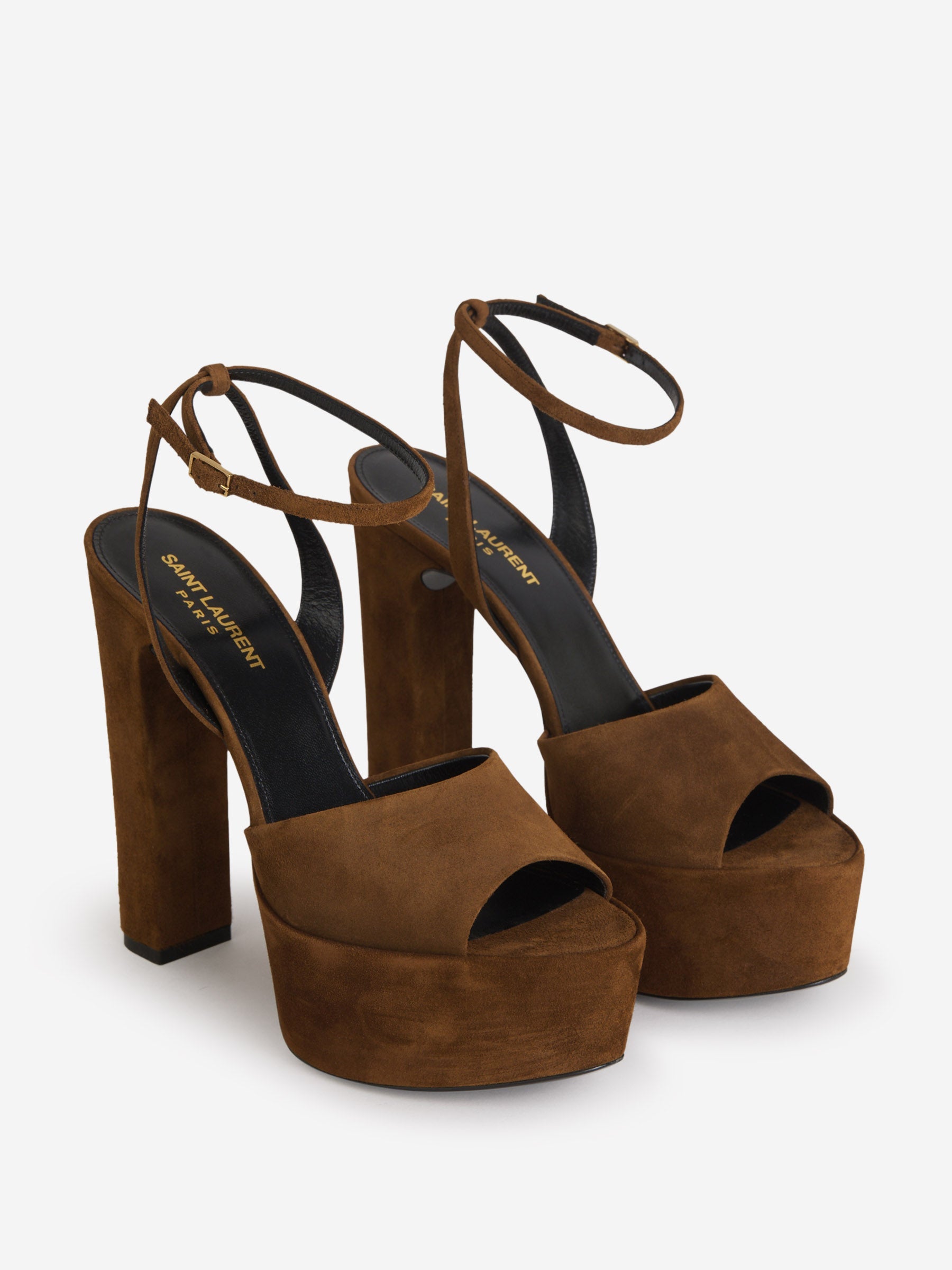 Jodie Platform Sandals Saint laurent – Гарантія оригінальності – вид ззаду