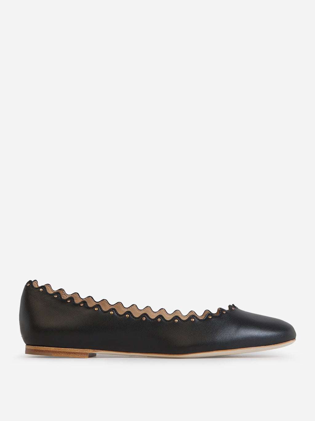Lauren Leather Ballerinas Chloe – Гарантія оригінальності – боковий вид