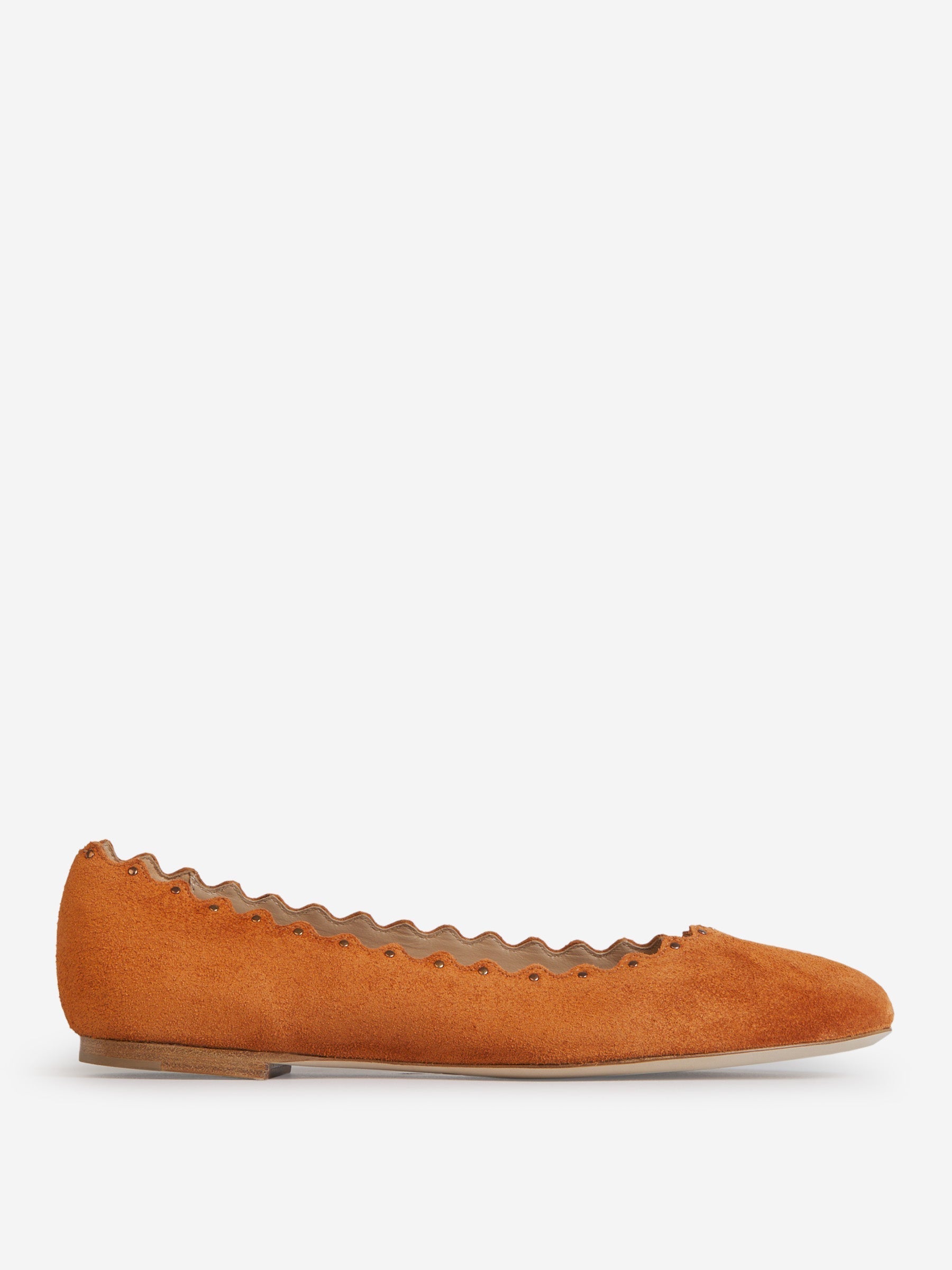 Оригінальна Lauren Suede Ballerinas Chloe – боковий вид
