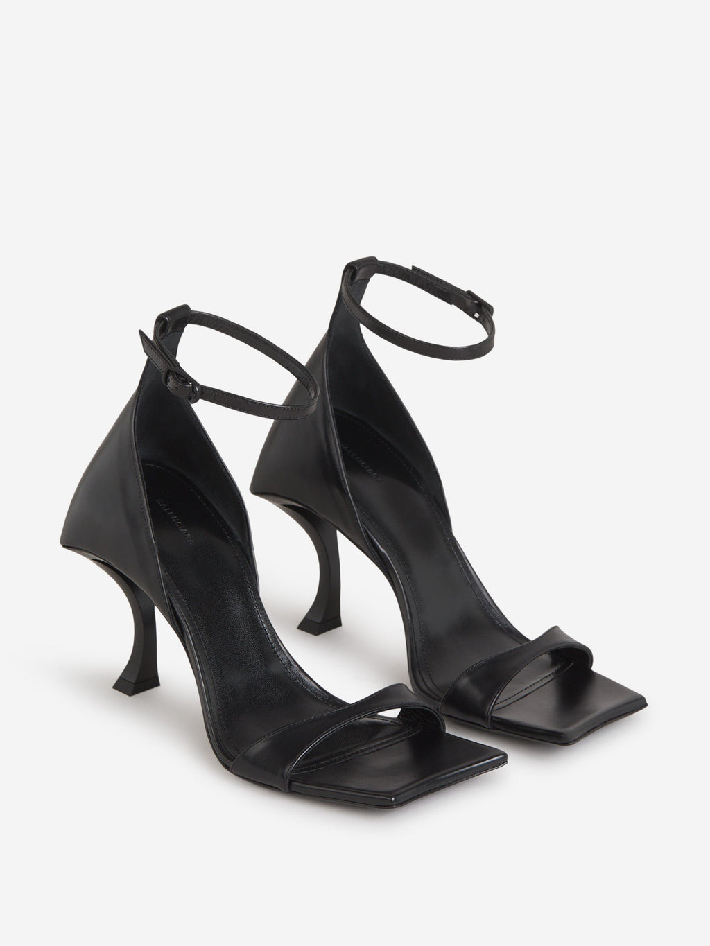 Оригінальна Leather Hourglass Sandals Balenciaga – вид ззаду
