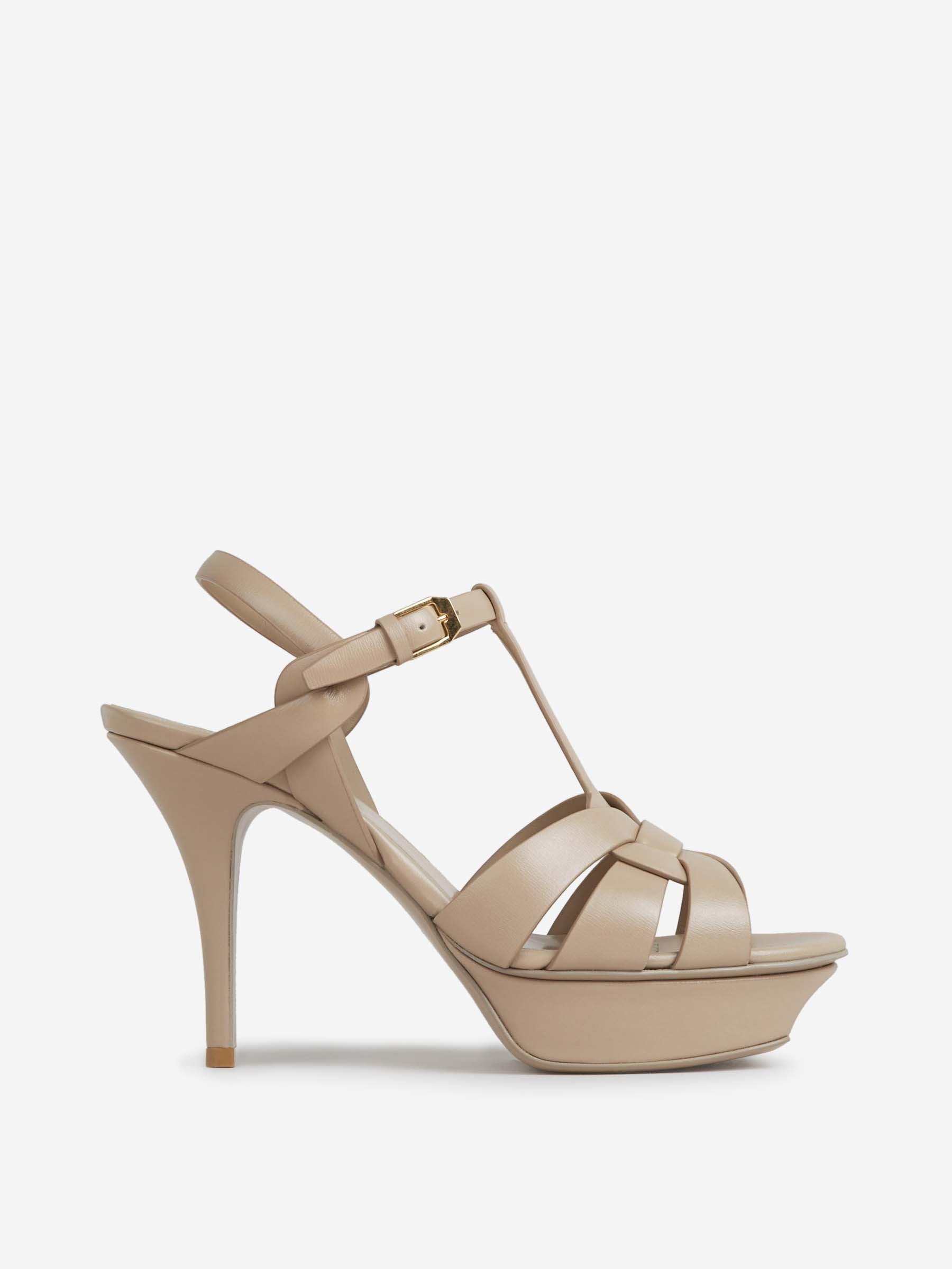 Tribute Heeled Sandals Saint laurent – Гарантія оригінальності – боковий вид
