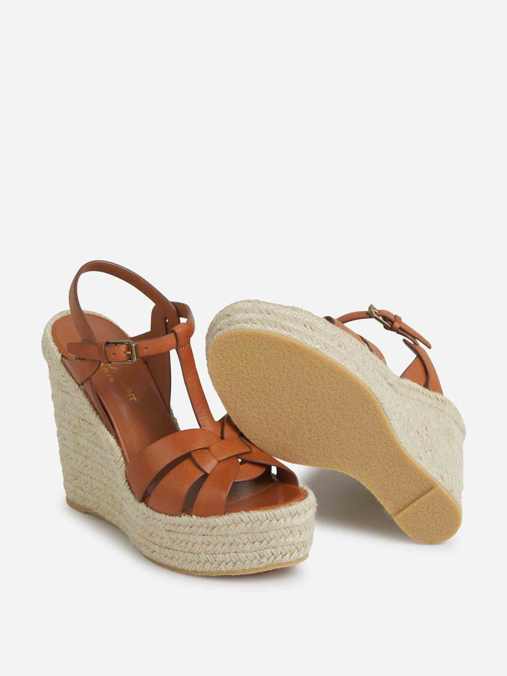 Tribute Wedge Sandals Saint laurent – Гарантія оригінальності – збільшений вид