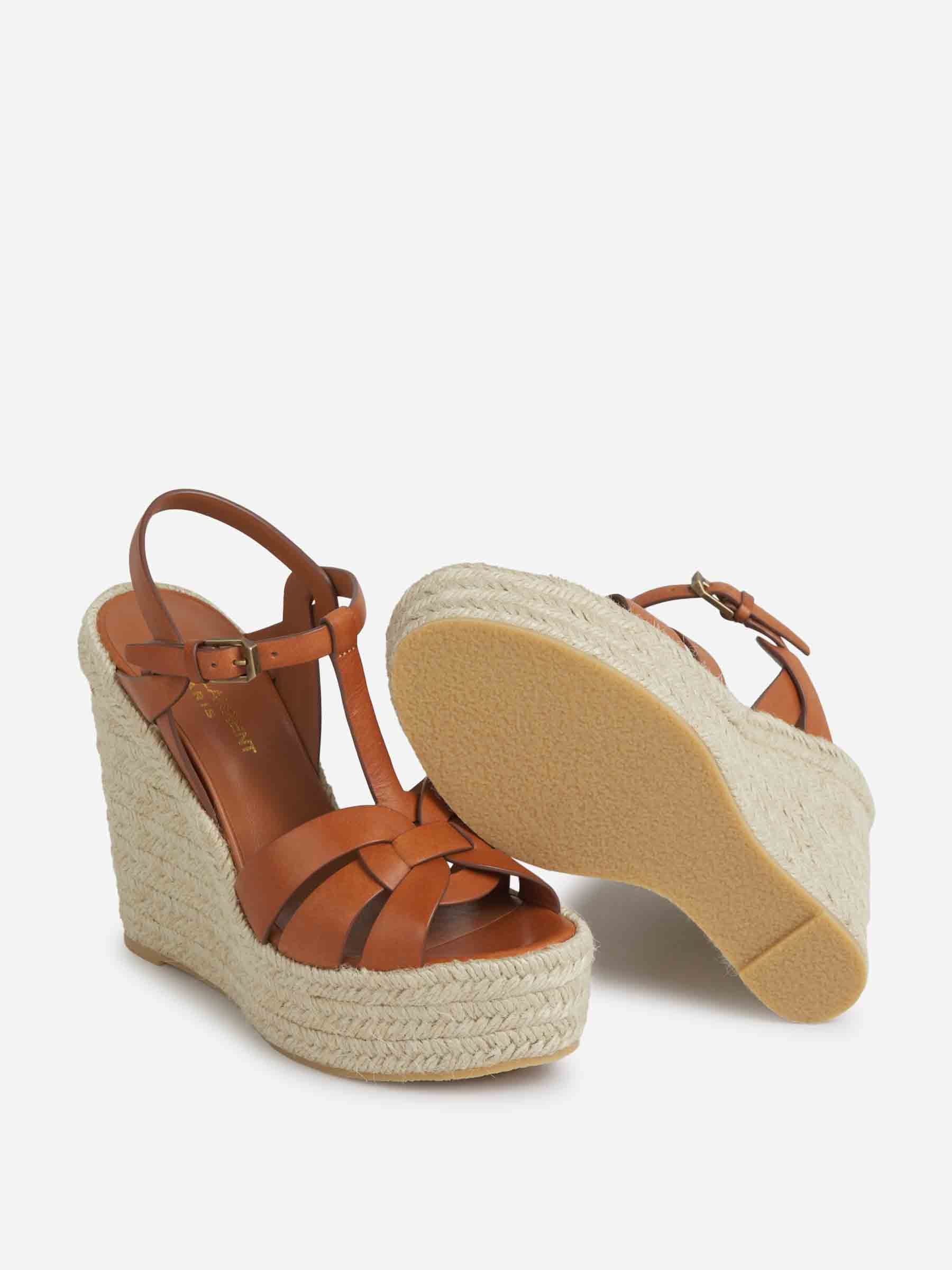 Tribute Wedge Sandals Saint laurent – Гарантія оригінальності – збільшений вид