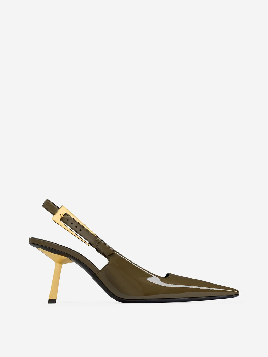 Patent Lee Slingbacks Saint laurent оригінал – Купити в Україні – боковий вид