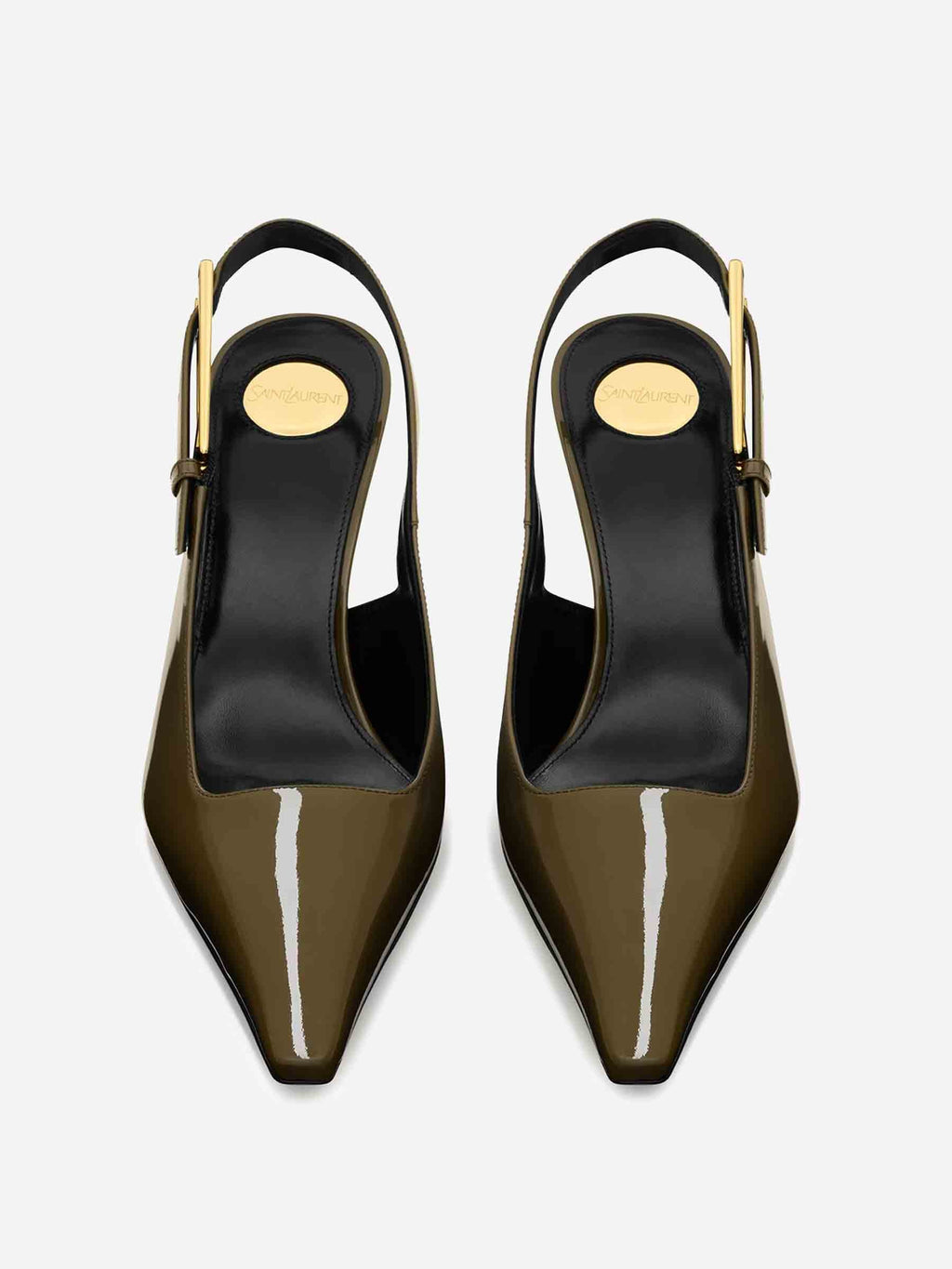 Patent Lee Slingbacks Saint laurent оригінал – Купити в Україні – вид ззаду