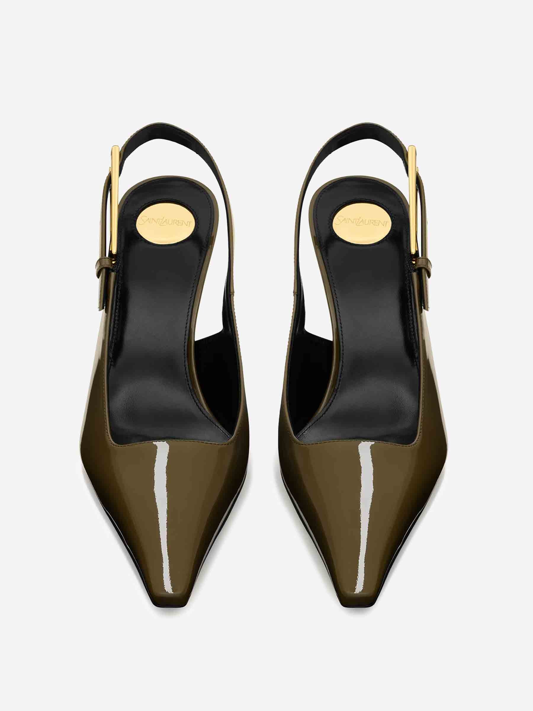 Patent Lee Slingbacks Saint laurent оригінал – Купити в Україні – вид ззаду