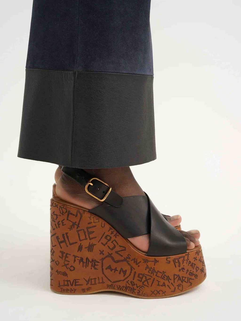 Оригінальна Maxime Wedge Sandals Chloe – вид ззаду