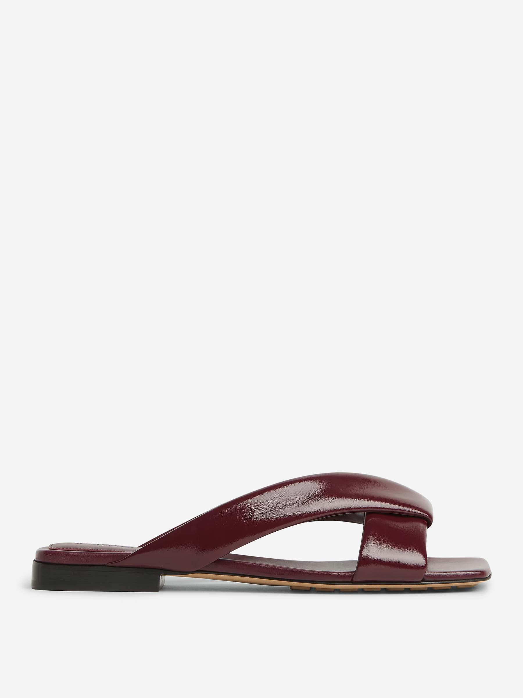 Riva Flat Mule Sandals Bottega veneta – Гарантія оригінальності – боковий вид