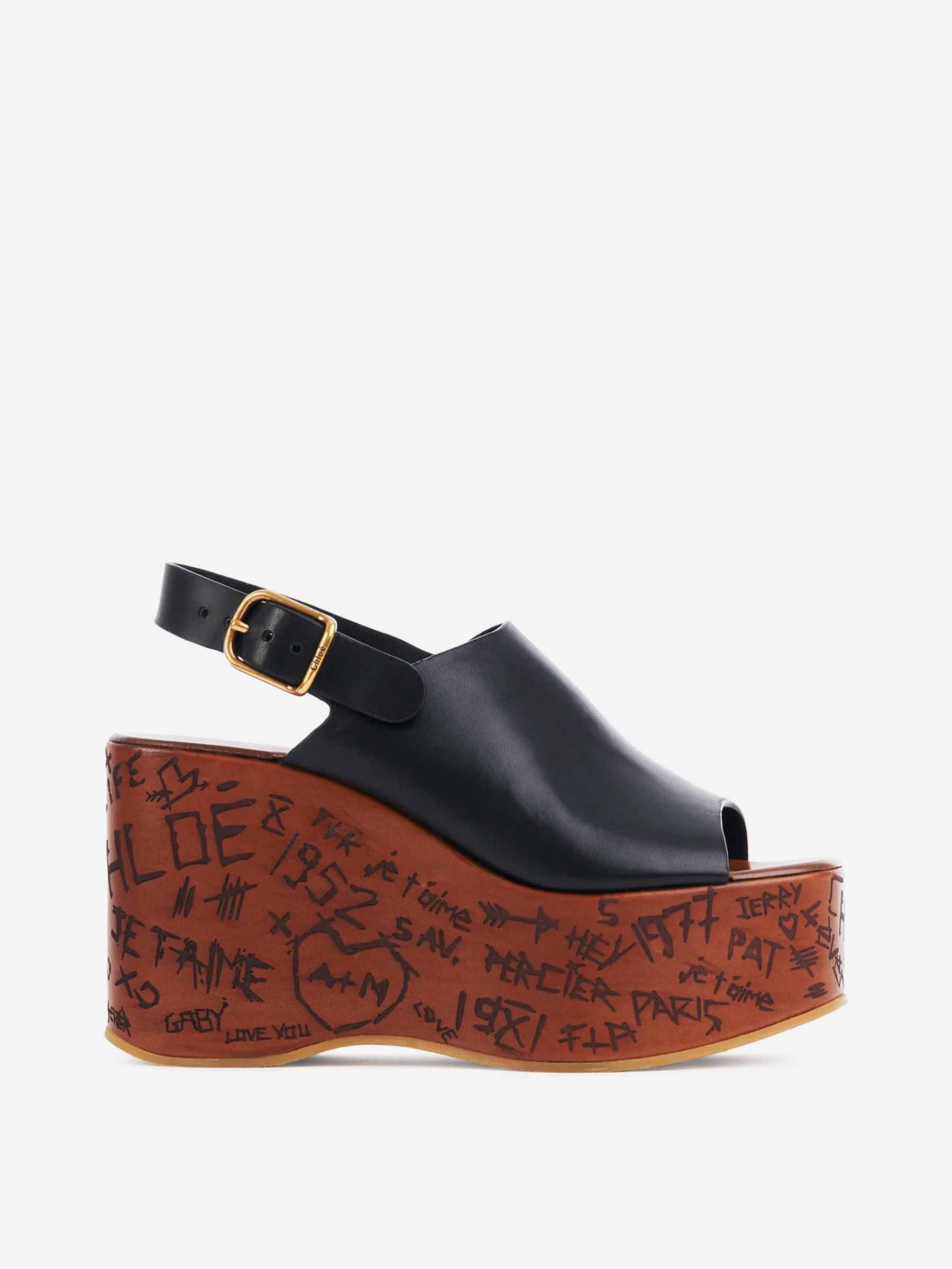 Оригінальна Maxime Wedge Sandals Chloe – боковий вид