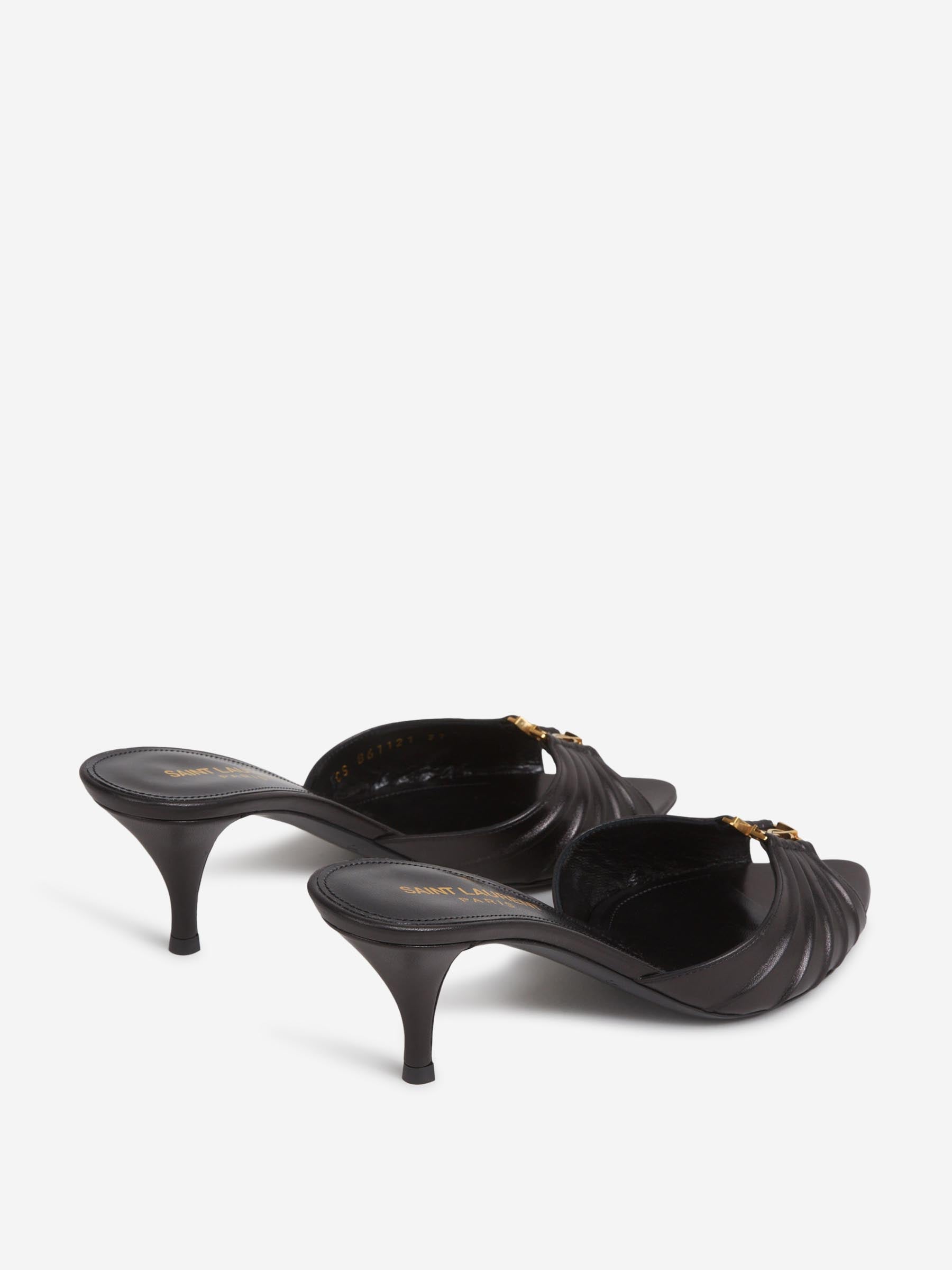 Babylone Mules Sandals Saint laurent – Гарантія оригінальності – детальний вид
