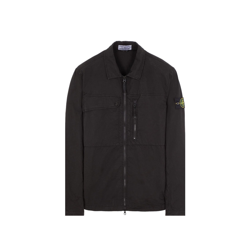 Mens Supima Cotton Twill Stretch Tc Overshirt Stone island – Гарантія оригінальності – боковий вид