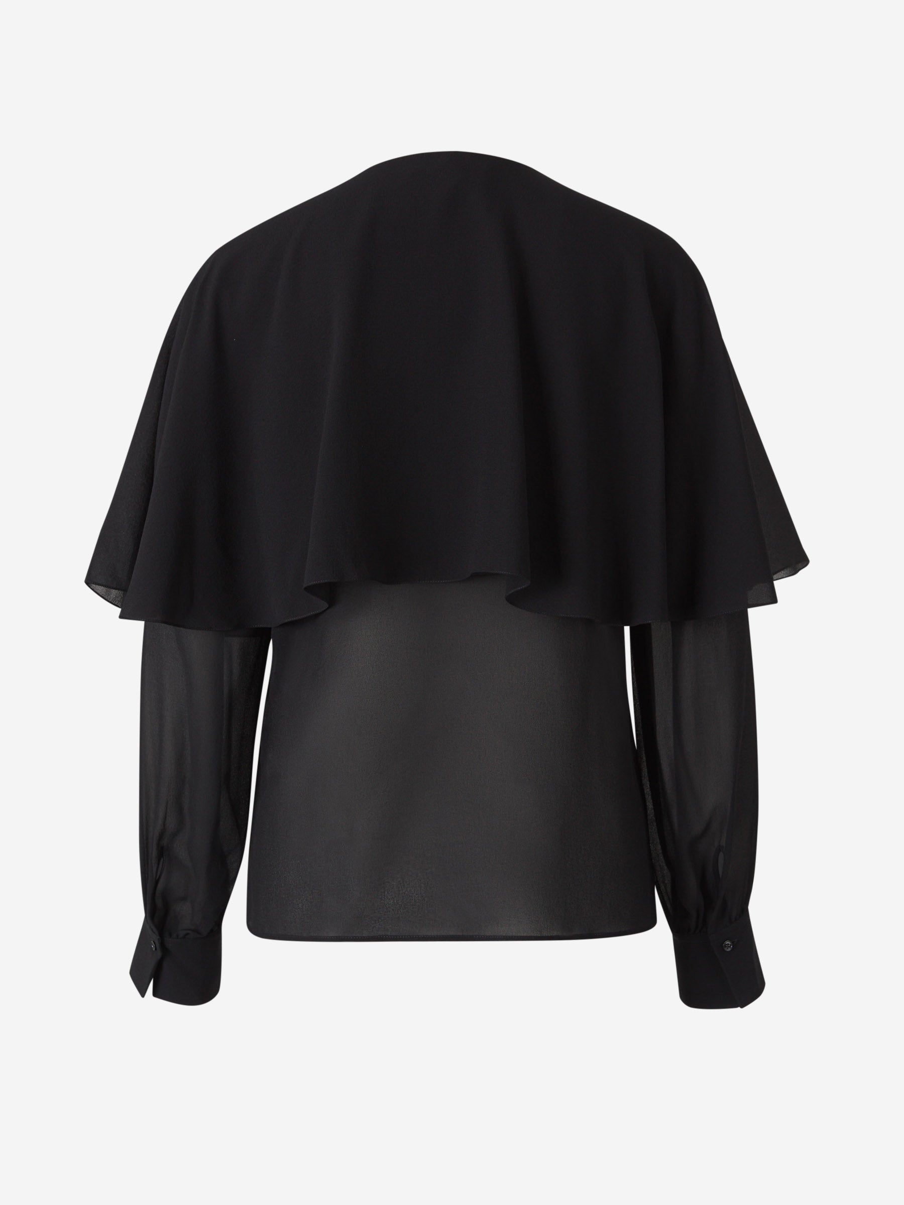 Georgette Cape Blouse Chloe – Гарантія оригінальності – детальний вид