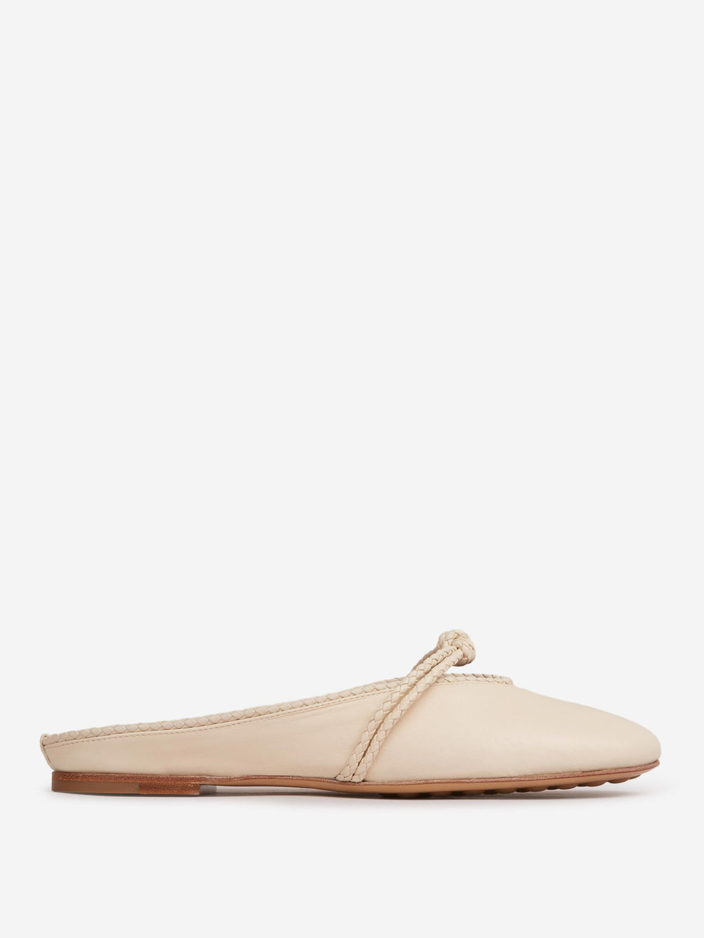 Оригінальна Pink Mules Ballerinas Bottega veneta – боковий вид