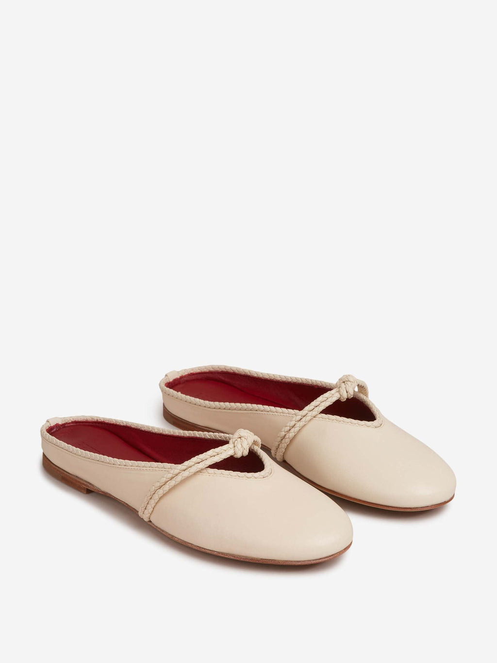 Оригінальна Pink Mules Ballerinas Bottega veneta – вид ззаду