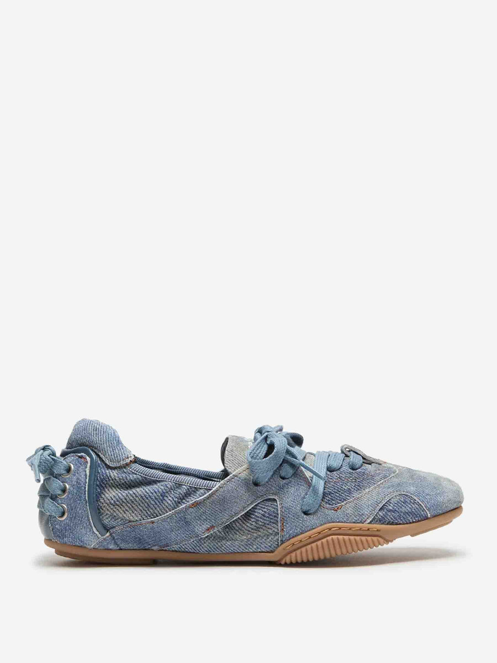 Оригінальна Denim Sneakers With Laces Acne studios – боковий вид