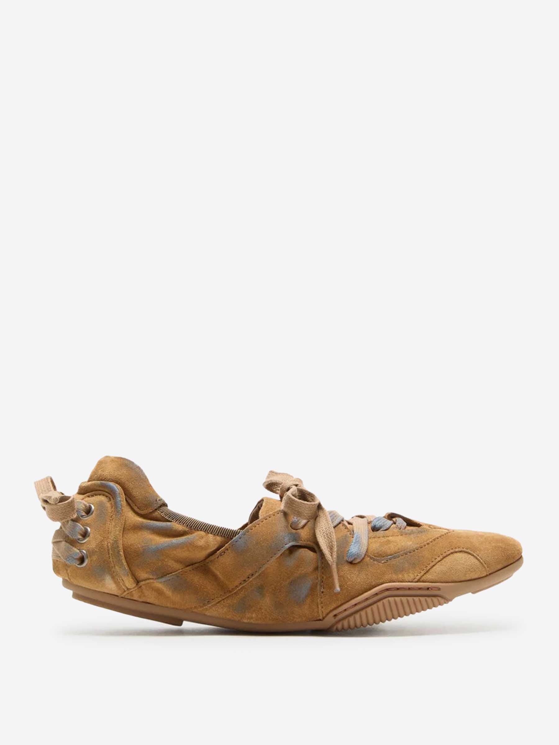 Оригінальна Lace-Up Suede Sneakers Acne studios – боковий вид