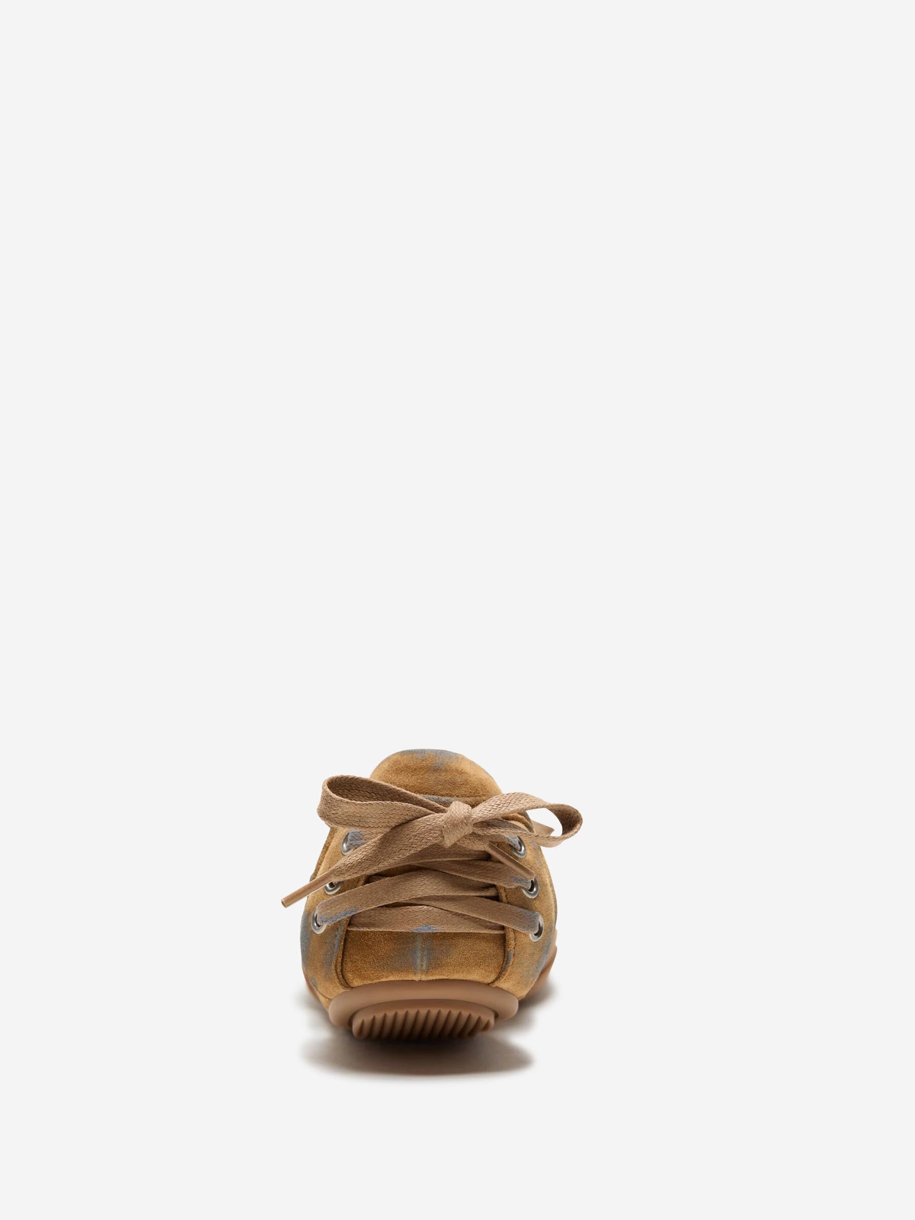 Оригінальна Lace-Up Suede Sneakers Acne studios – детальний вид