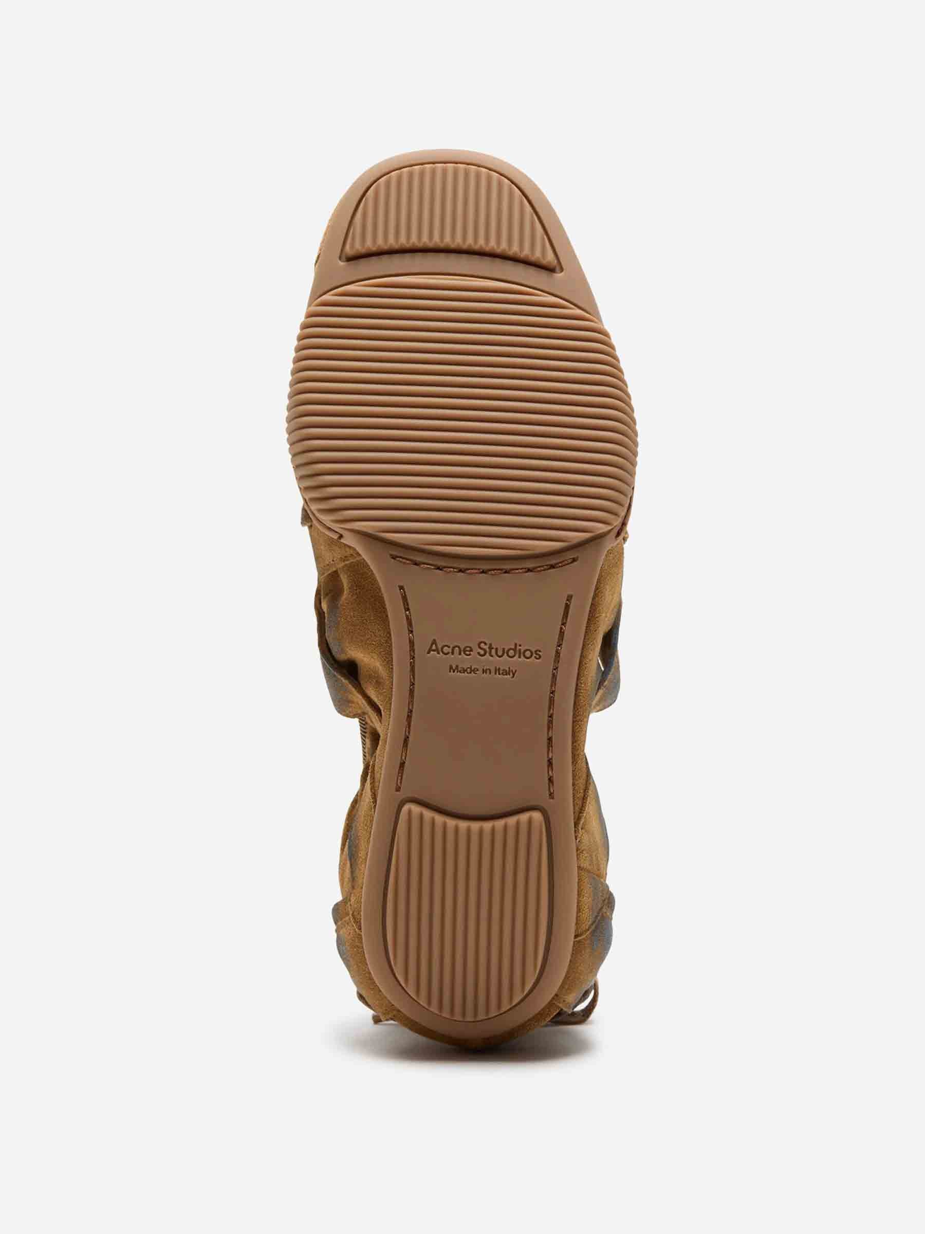 Оригінальна Lace-Up Suede Sneakers Acne studios – збільшений вид