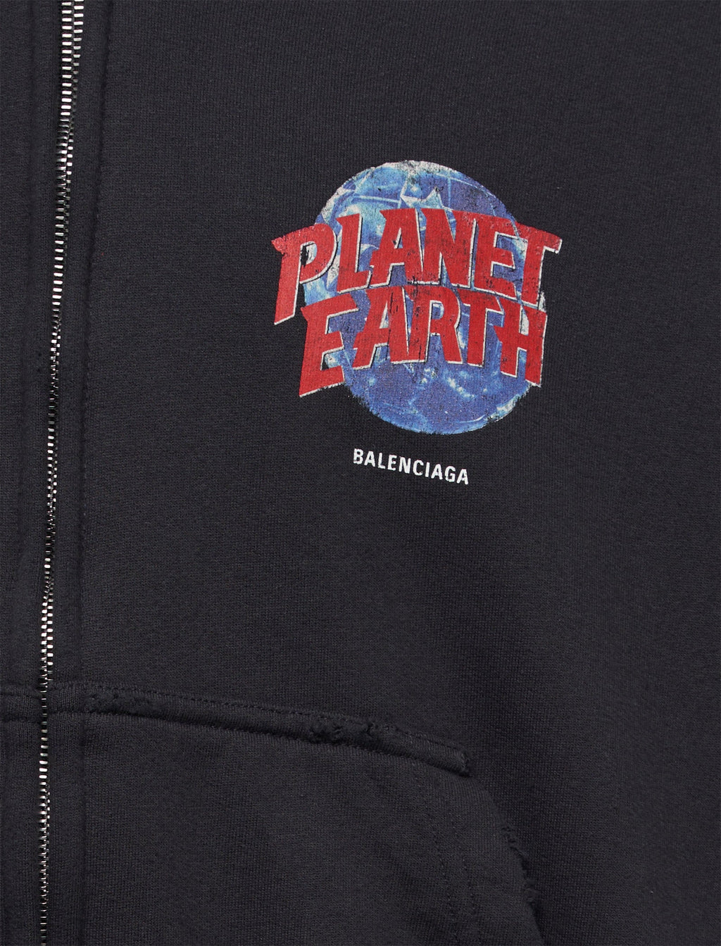 Оригінальна Planet Earth Hoodie Balenciaga – вид ззаду