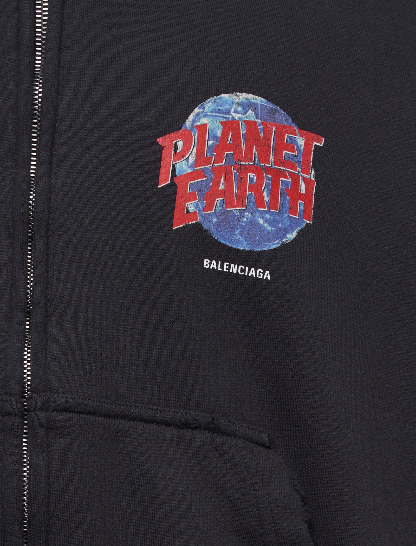 Оригінальна Planet Earth Hoodie Balenciaga – вид ззаду
