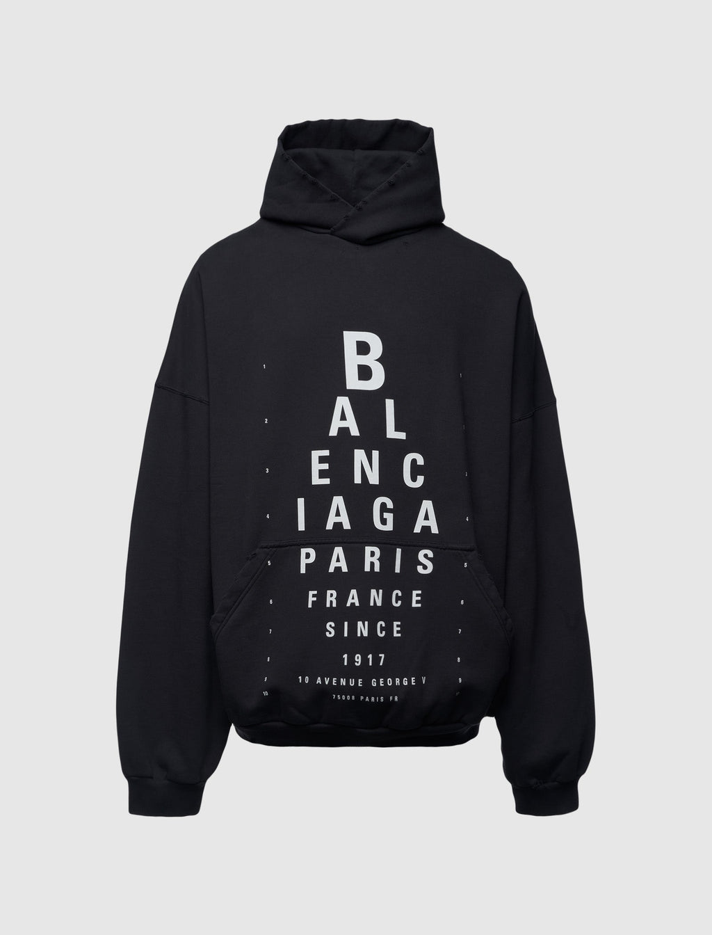 Large Fit Hoodie Balenciaga оригінал – Купити в Україні – боковий вид
