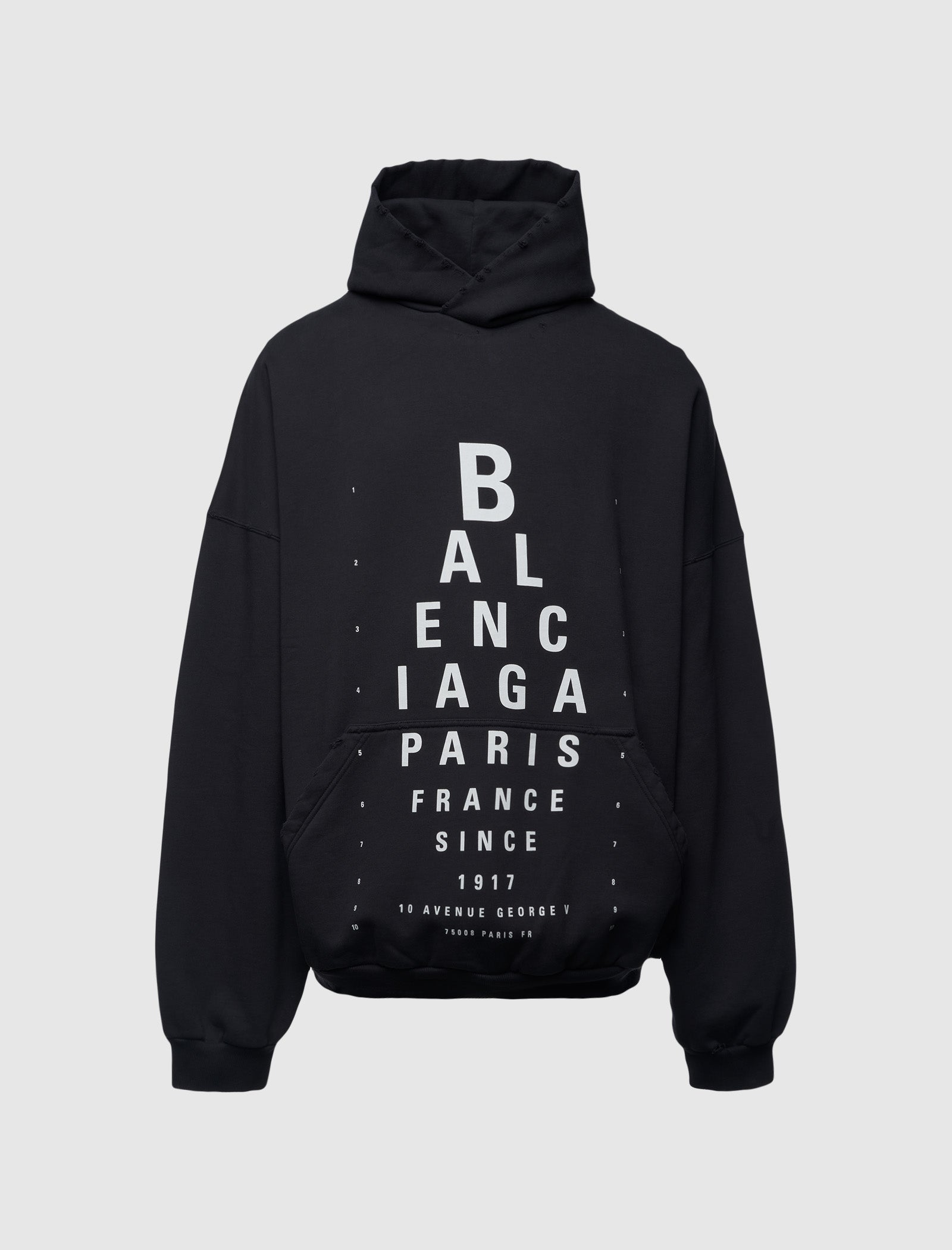 Large Fit Hoodie Balenciaga оригінал – Купити в Україні – боковий вид