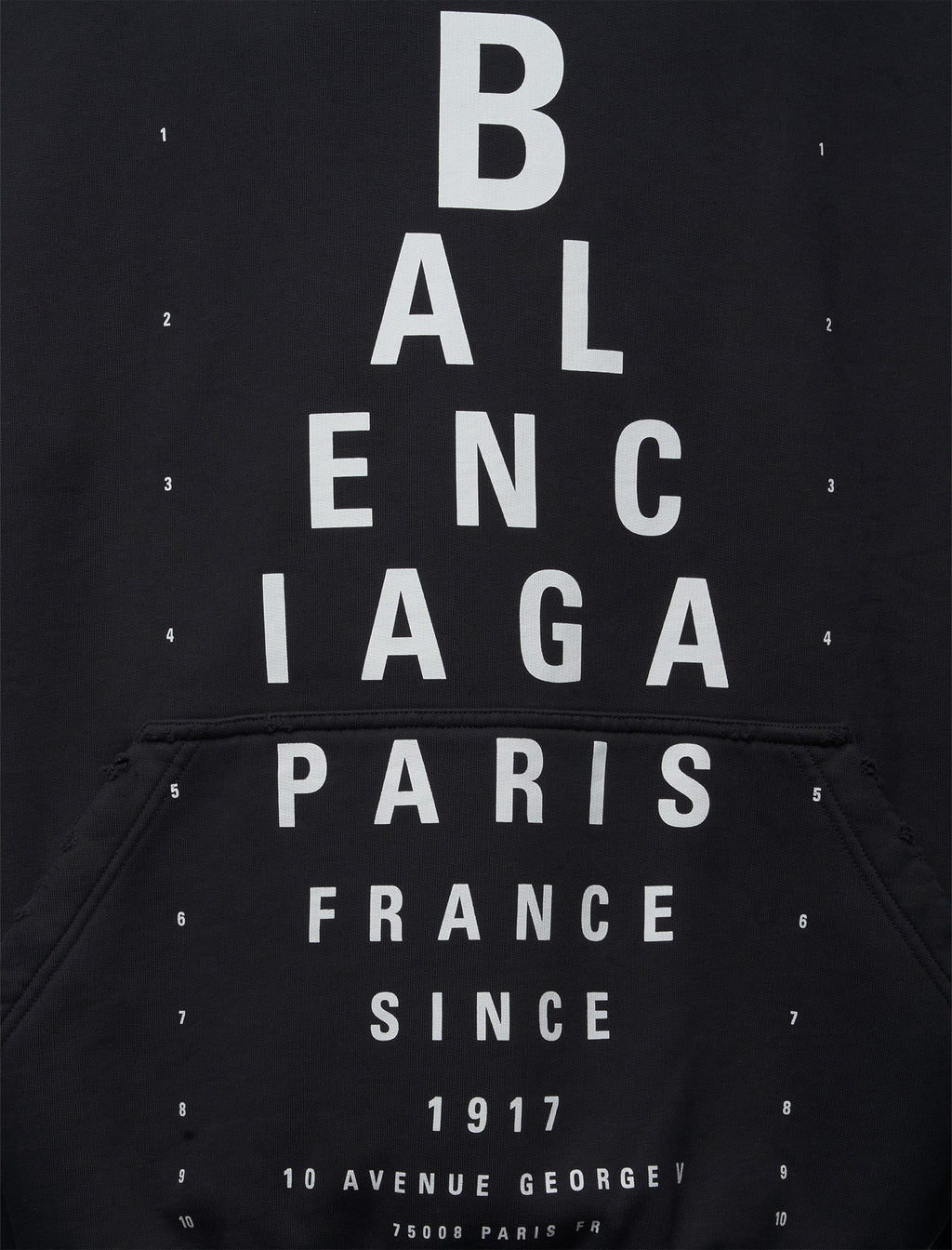 Large Fit Hoodie Balenciaga оригінал – Купити в Україні – вид ззаду