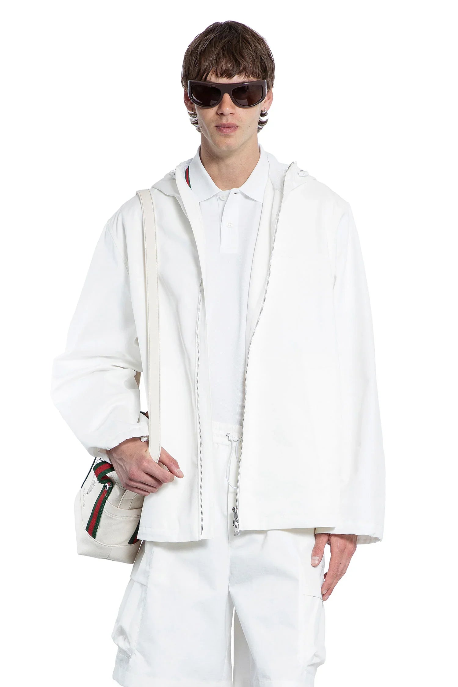 Web Cotton Canvas Winbreaker Gucci оригінал – Купити в Україні – боковий вид