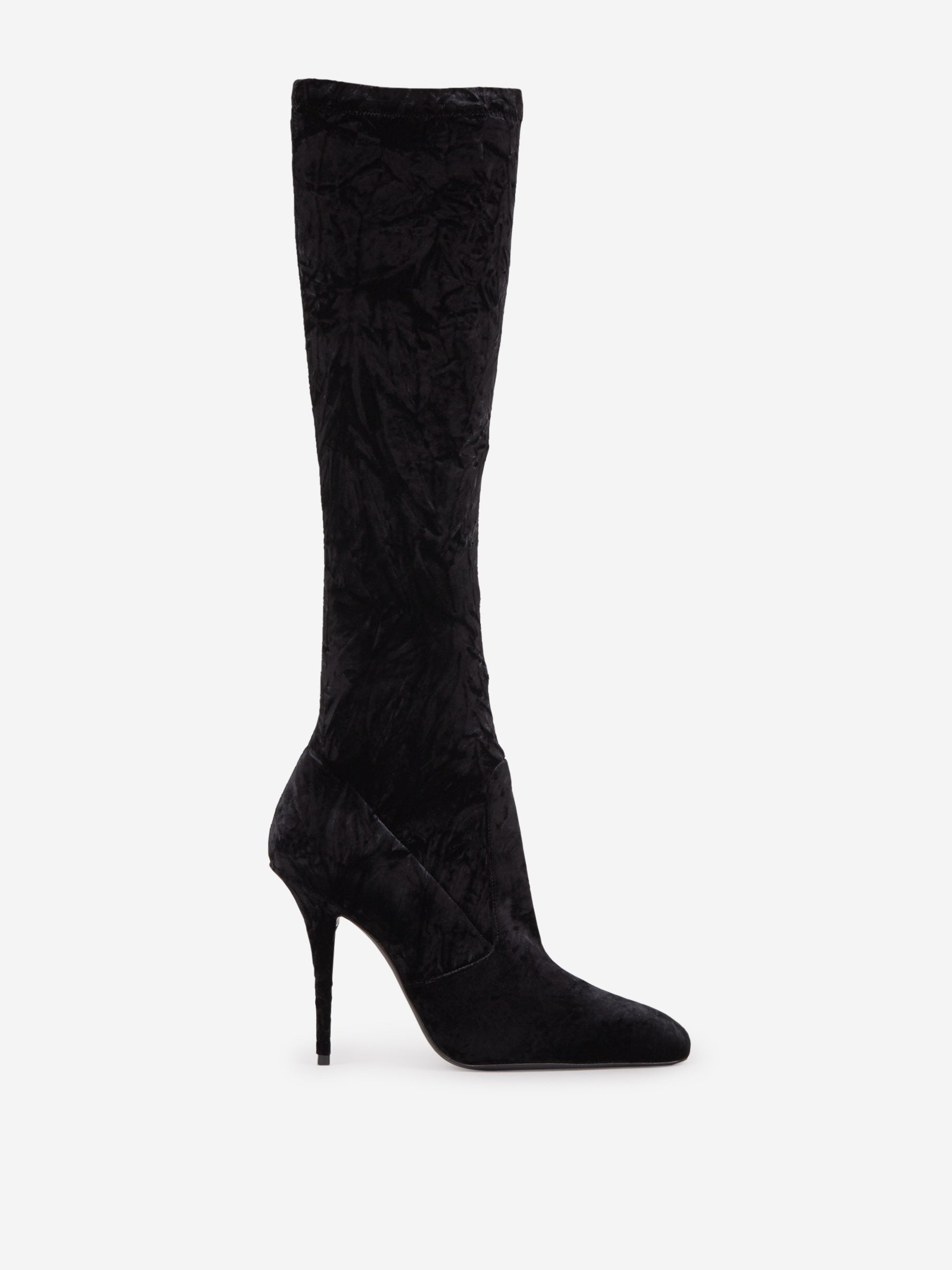 Talia Velvet Boots Saint laurent оригінал – Купити в Україні – боковий вид