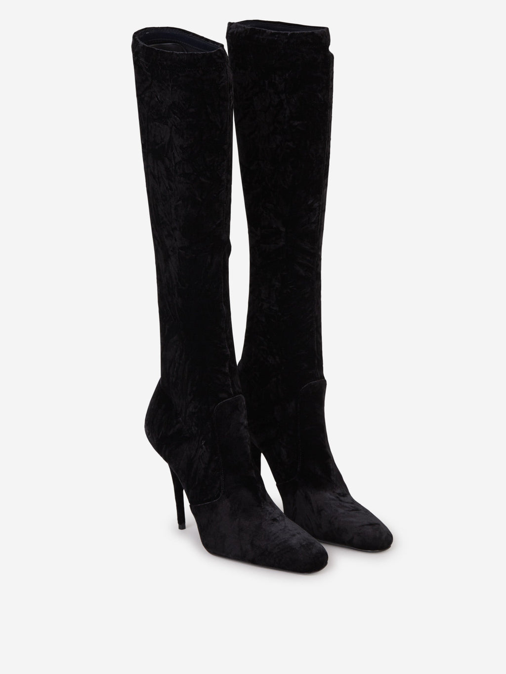 Talia Velvet Boots Saint laurent оригінал – Купити в Україні – вид ззаду