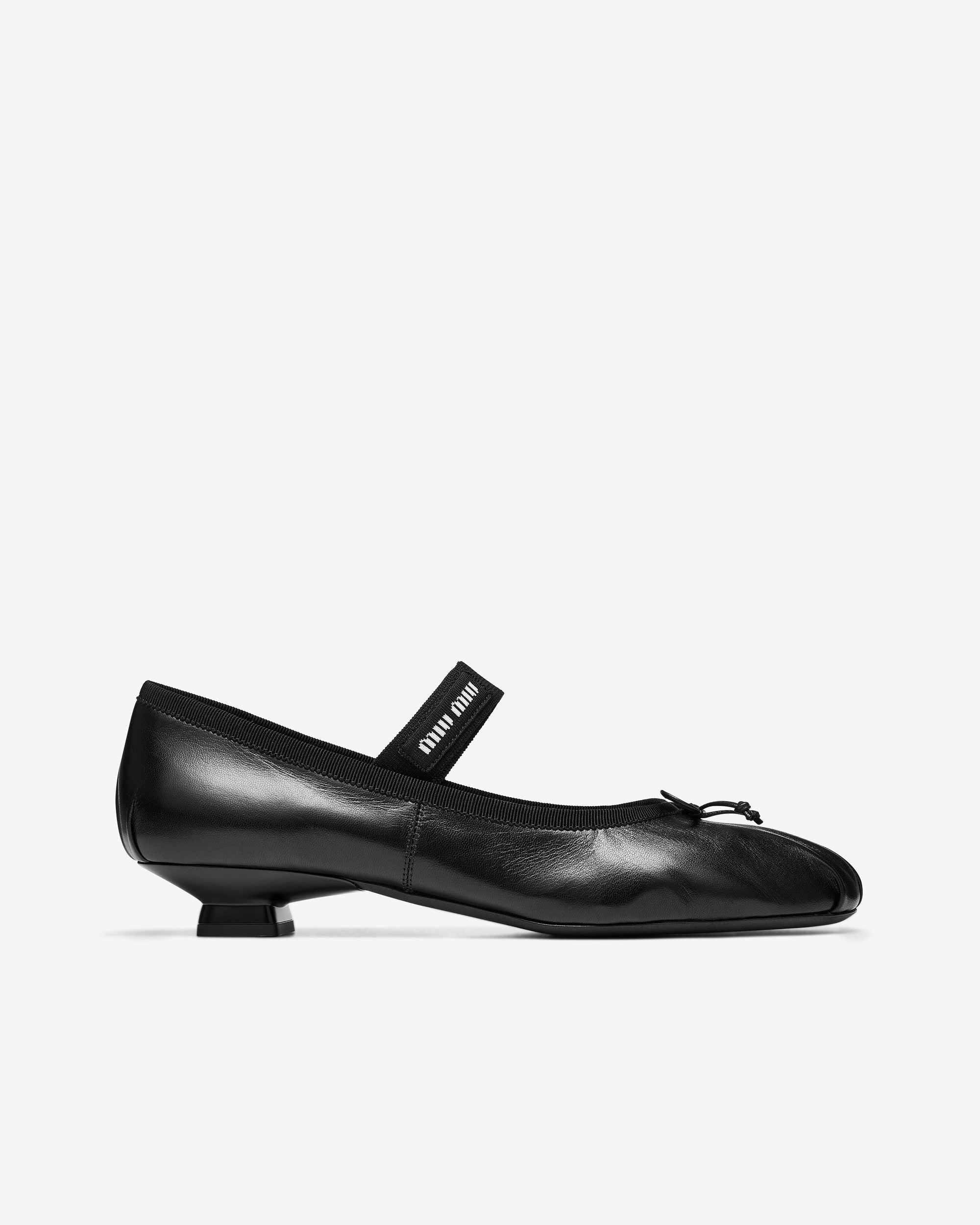 Womens Heel Ballerina Shoe Miu miu – Гарантія оригінальності – боковий вид