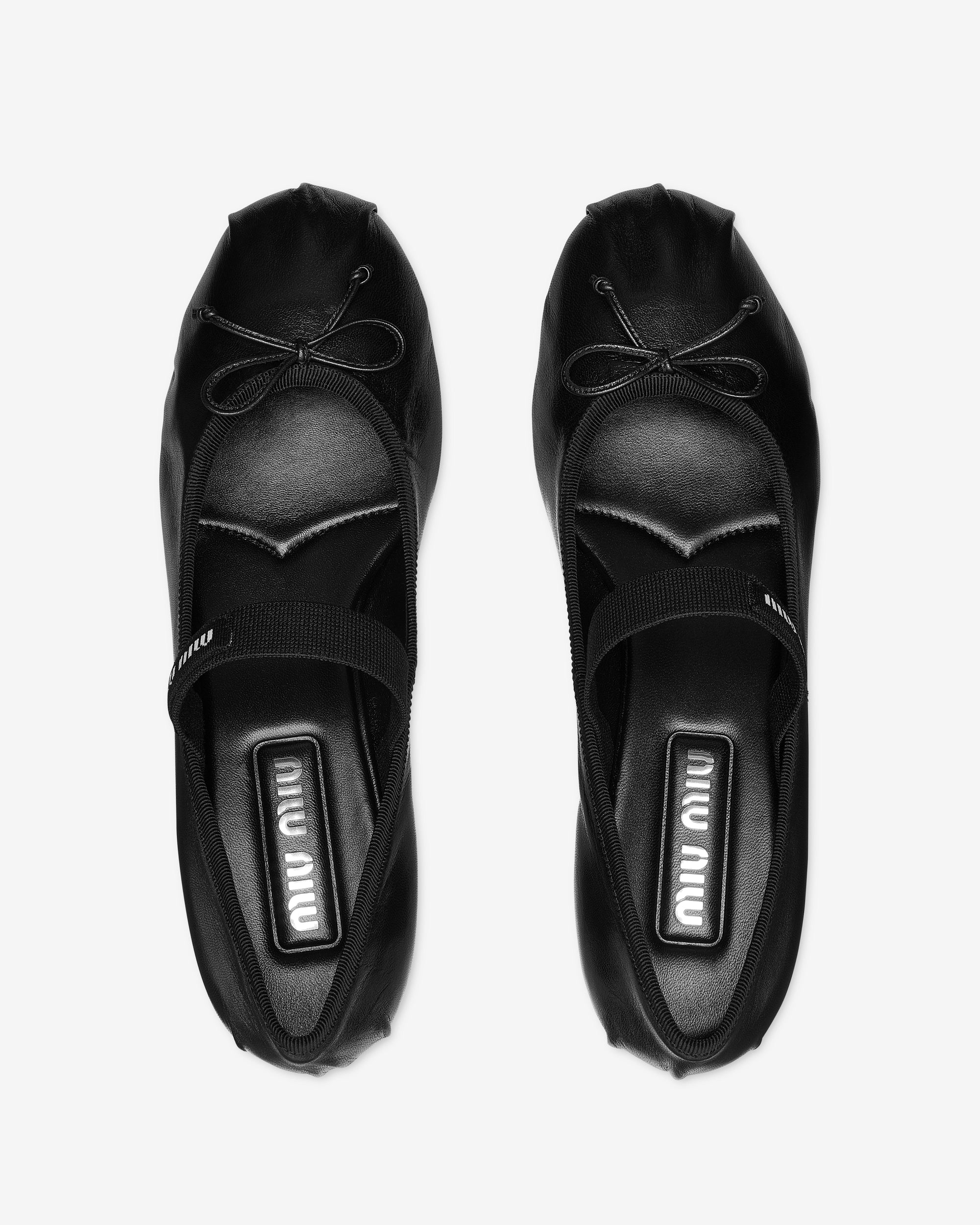 Womens Heel Ballerina Shoe Miu miu – Гарантія оригінальності – вид ззаду