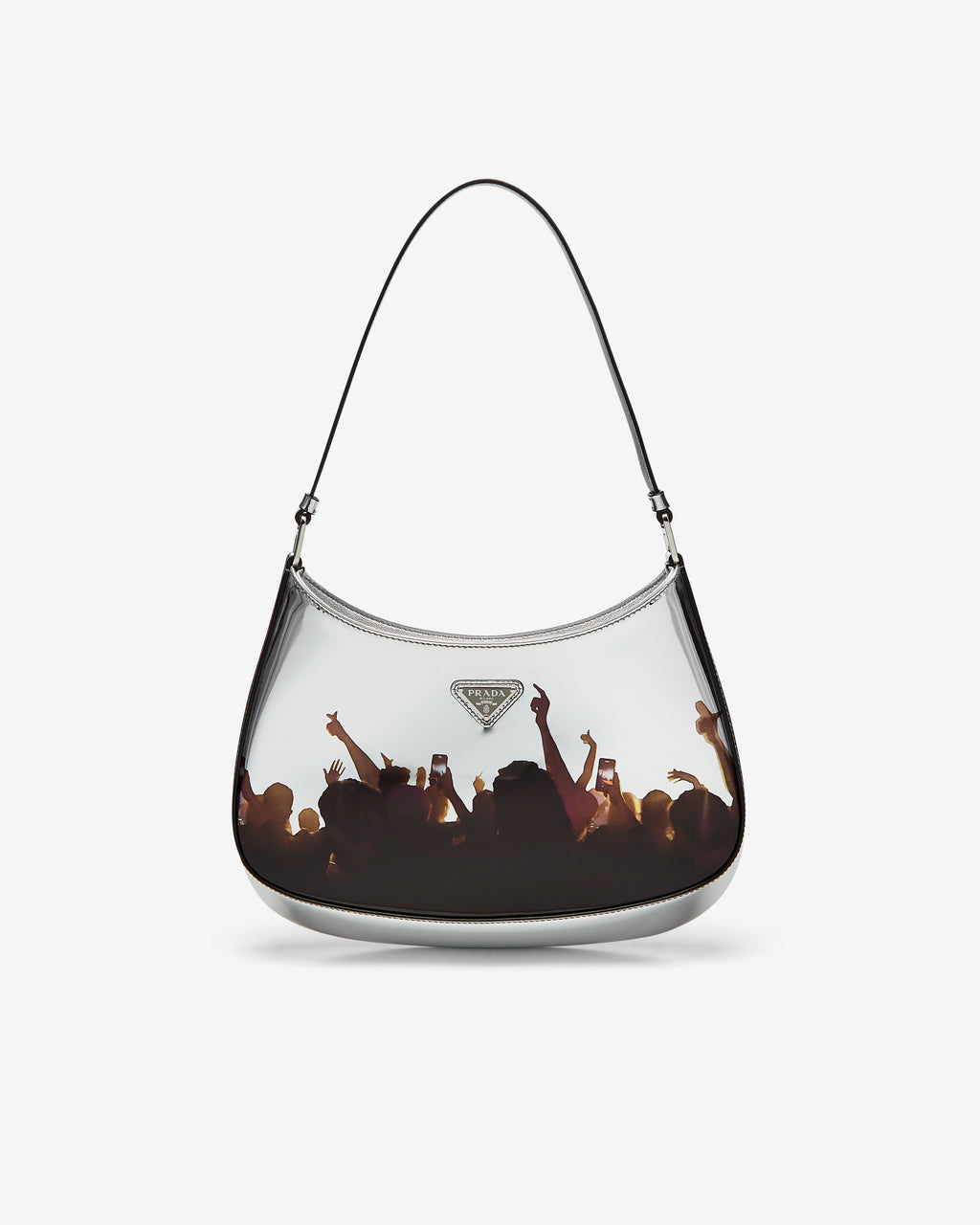 Womens Printed Cleo Bag Prada – Гарантія оригінальності – боковий вид