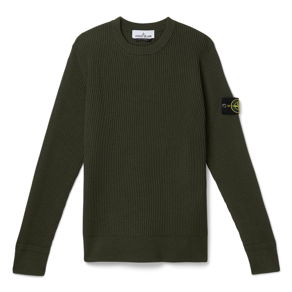 Ribbed Crewneck Sweater Stone island – Гарантія оригінальності – боковий вид