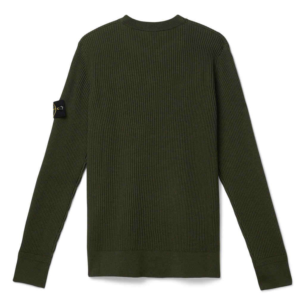 Ribbed Crewneck Sweater Stone island – Гарантія оригінальності – вид ззаду