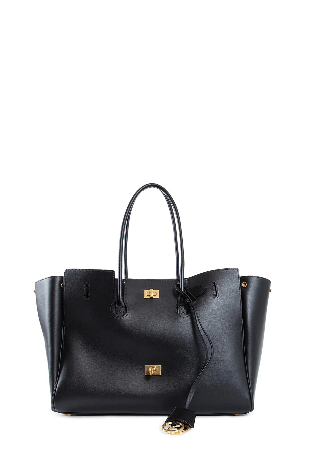 Woman Black Tote Bags Balenciaga – Гарантія оригінальності – боковий вид