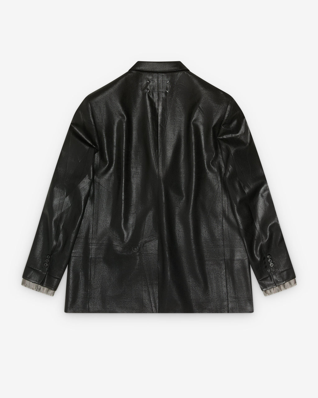 Mens Foil Treated Jacket Maison margiela – Гарантія оригінальності – вид ззаду