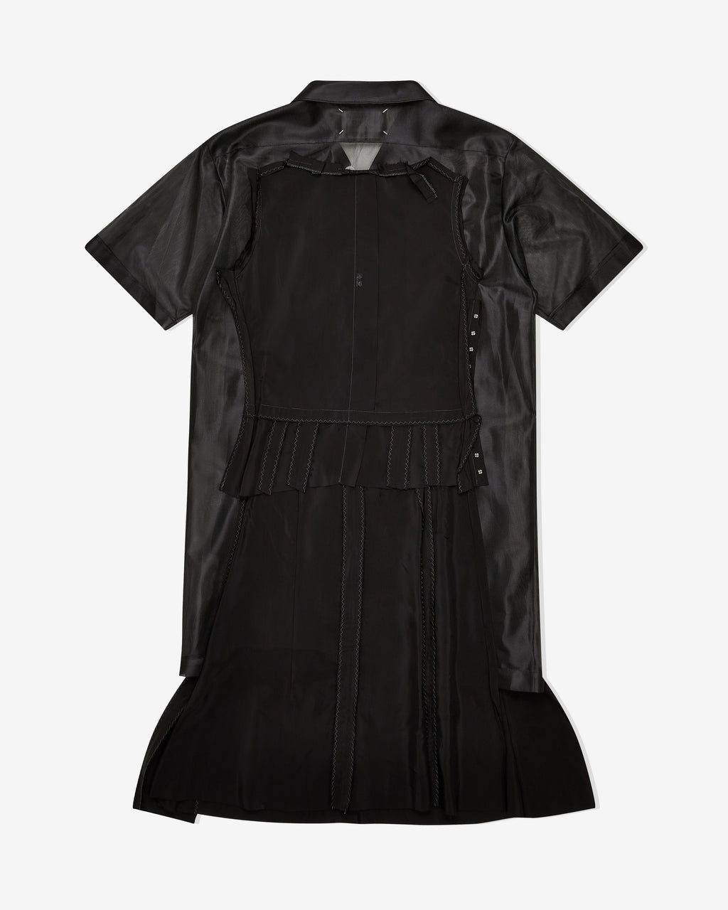 Womens Décortiqué Shirt Dress Maison margiela – Гарантія оригінальності – вид ззаду