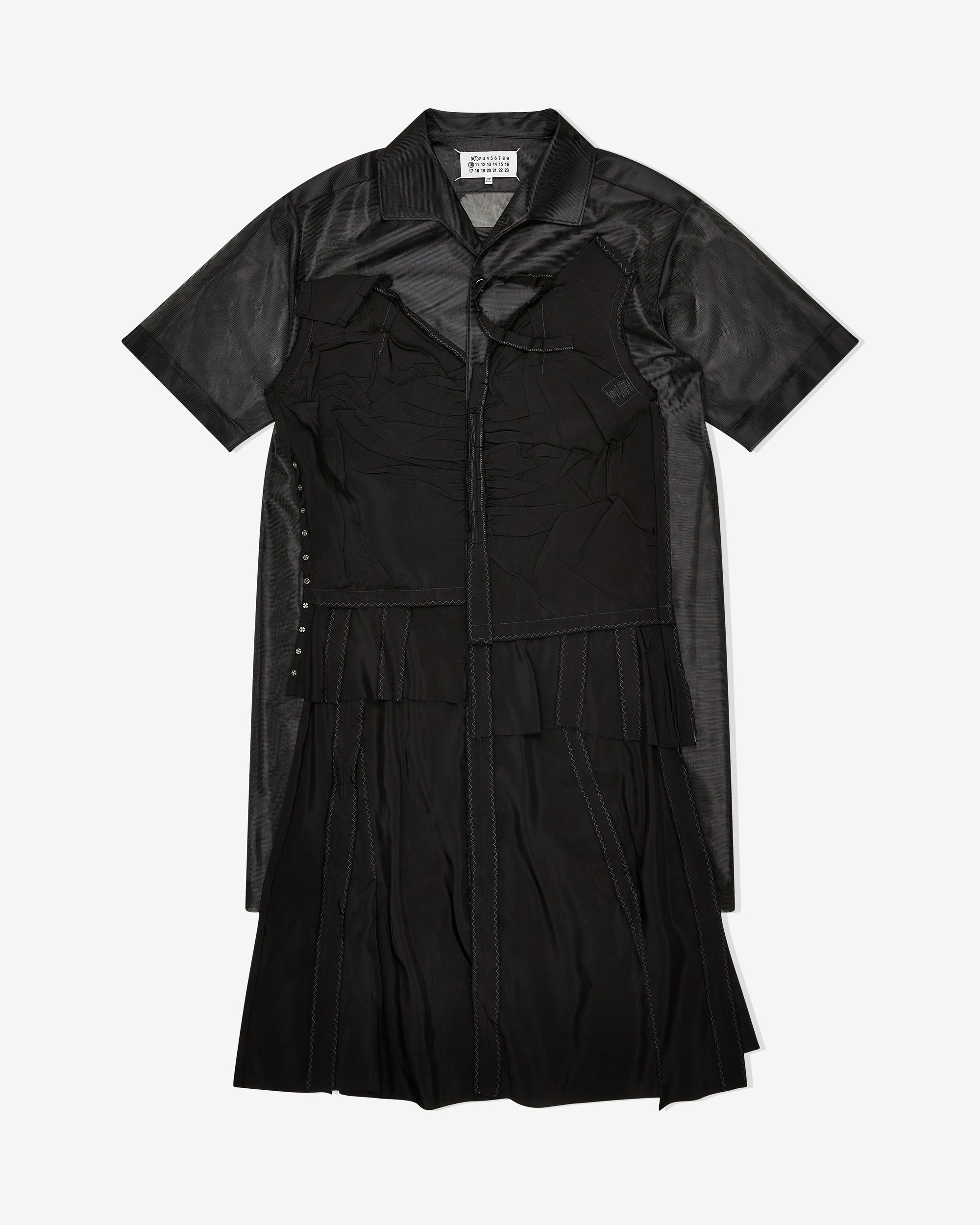 Womens Décortiqué Shirt Dress Maison margiela – Гарантія оригінальності – боковий вид