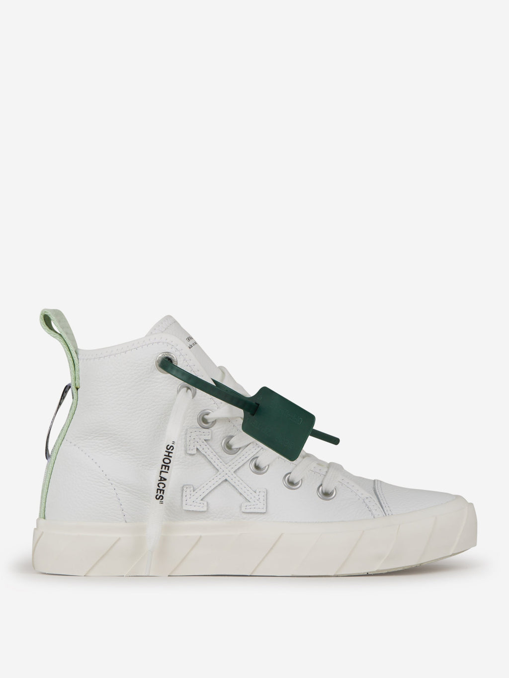 Оригінальна Vulcanized Leather Sneakers Off-white – боковий вид
