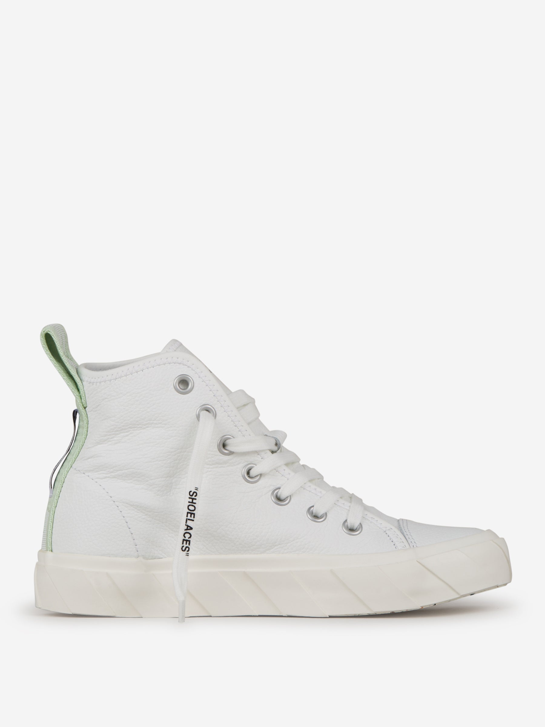 Оригінальна Vulcanized Leather Sneakers Off-white – вид ззаду